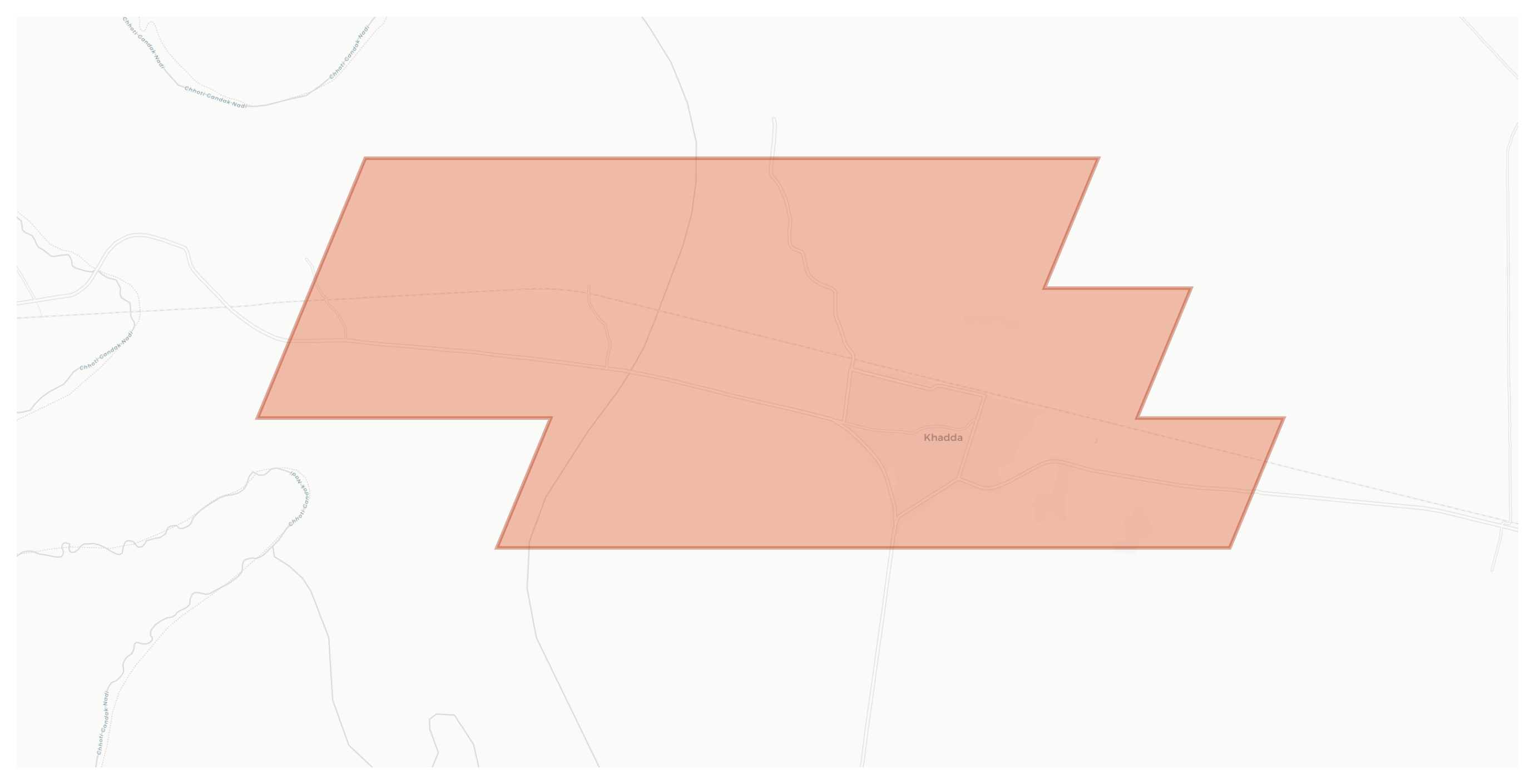 Khadda geographic map