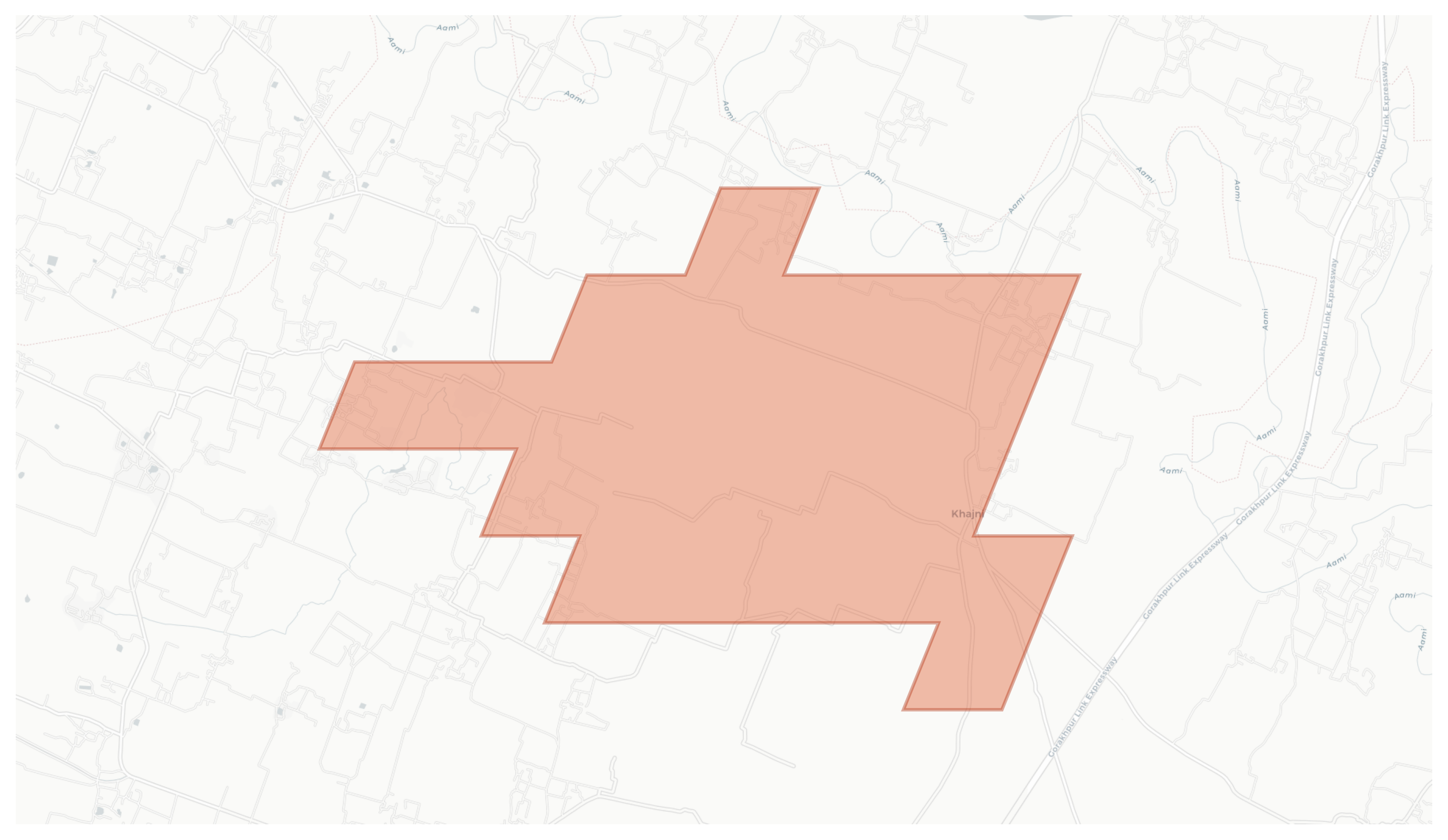 Khajni geographic map