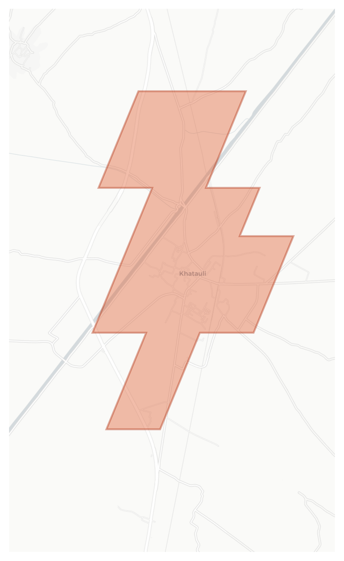 Khatauli geographic map