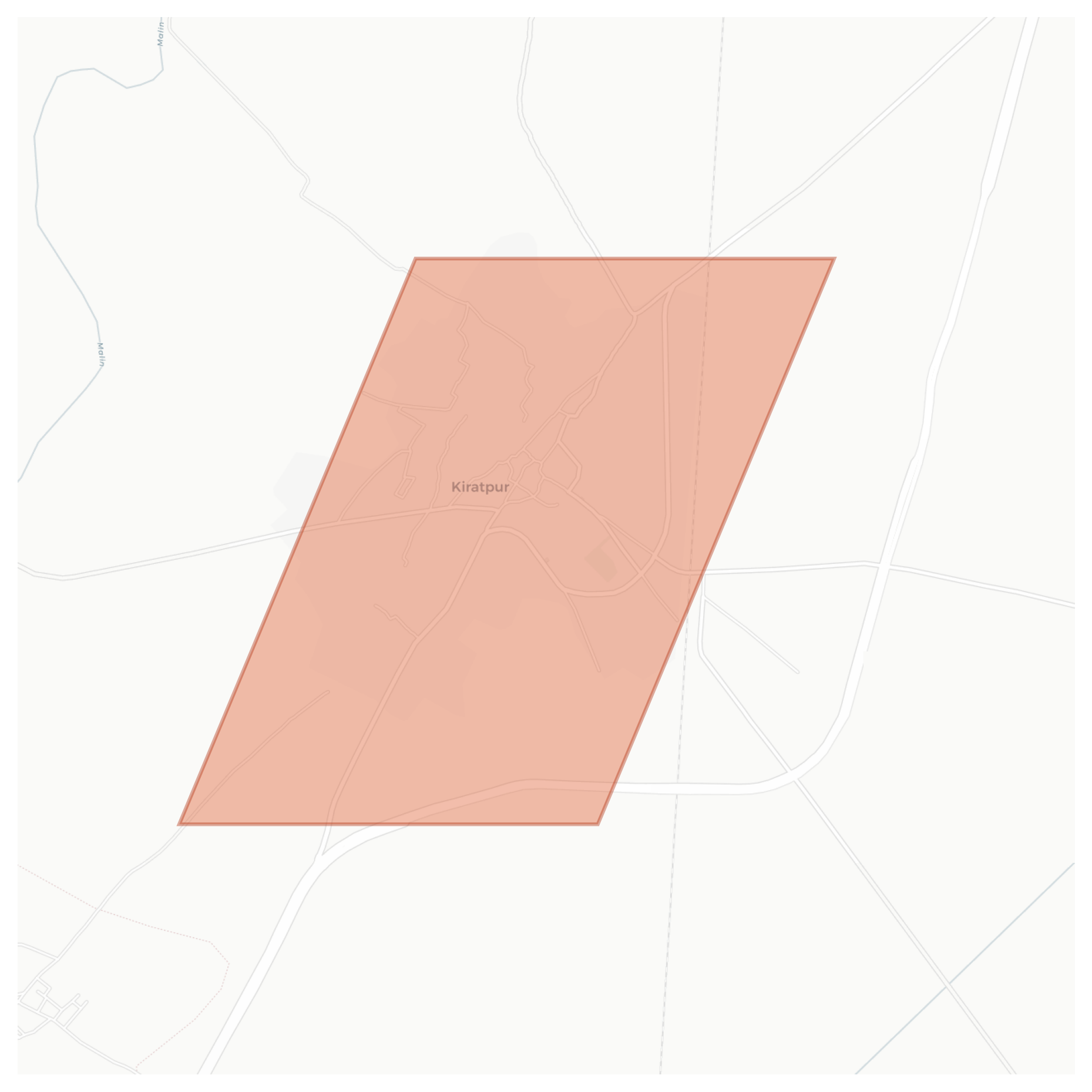 Kiratpur geographic map