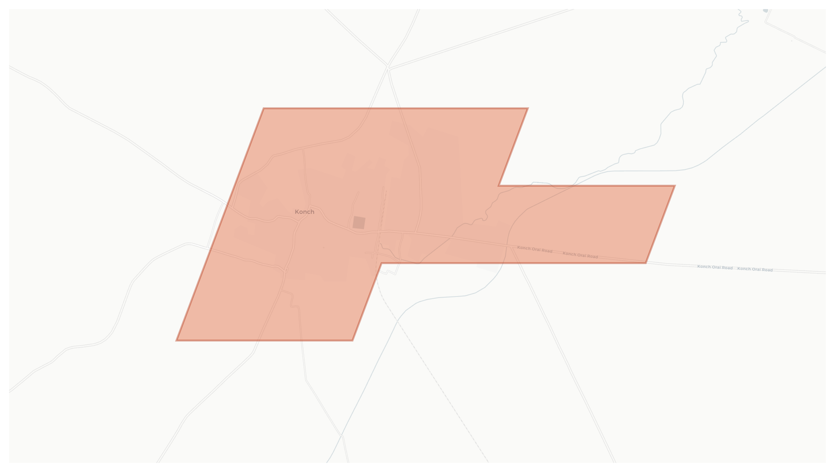 Konch geographic map