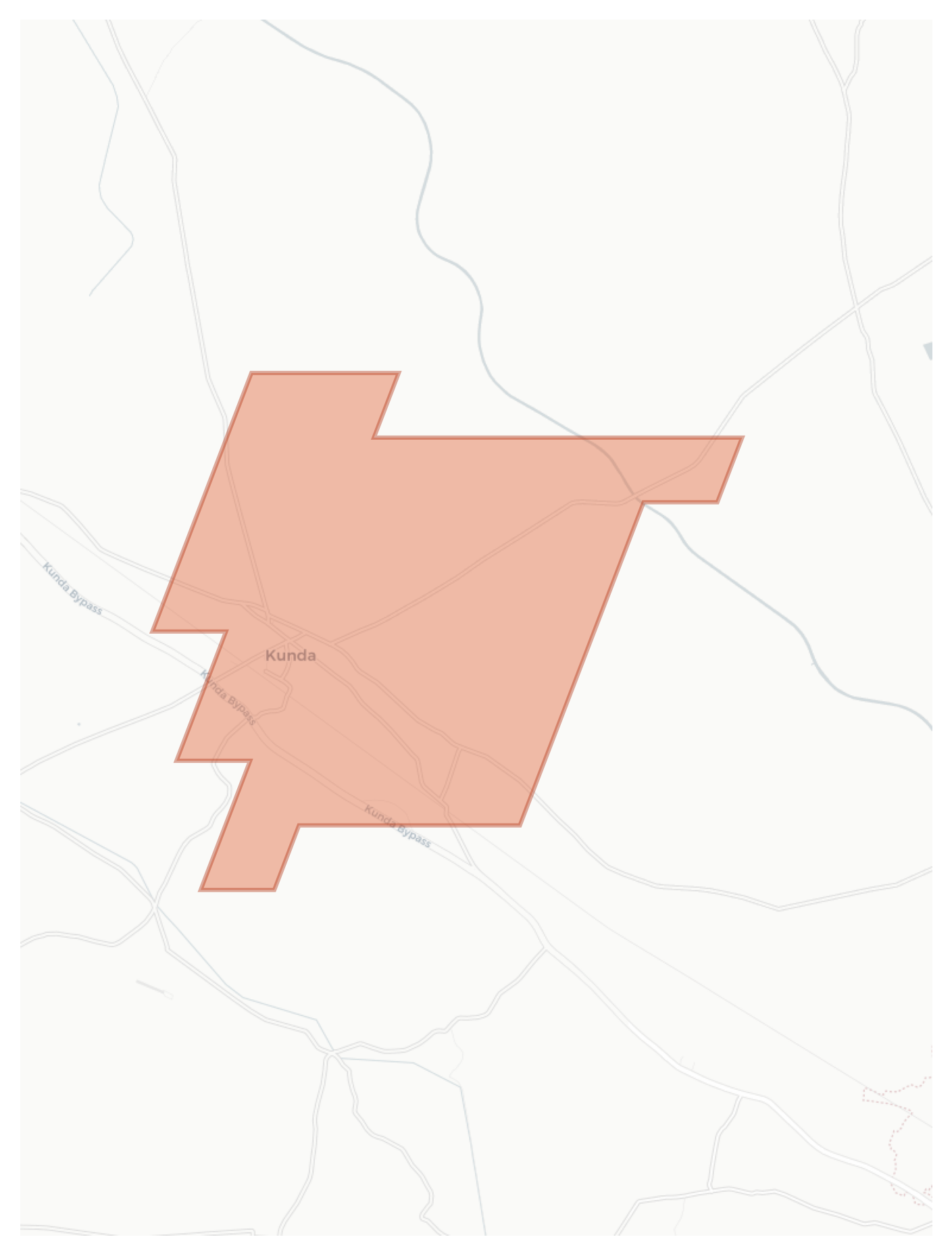Kunda geographic map