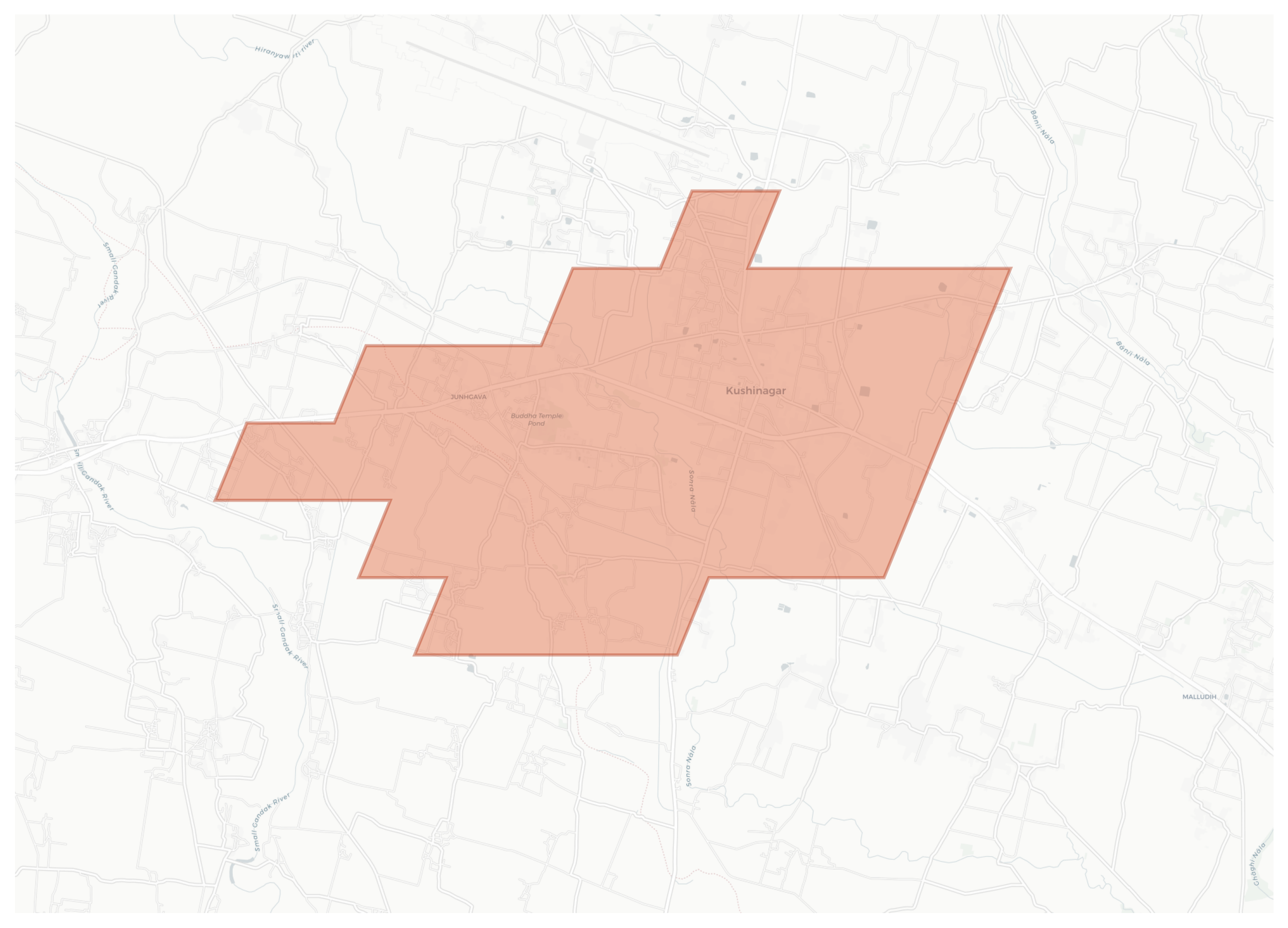 Kushinagar geographic map