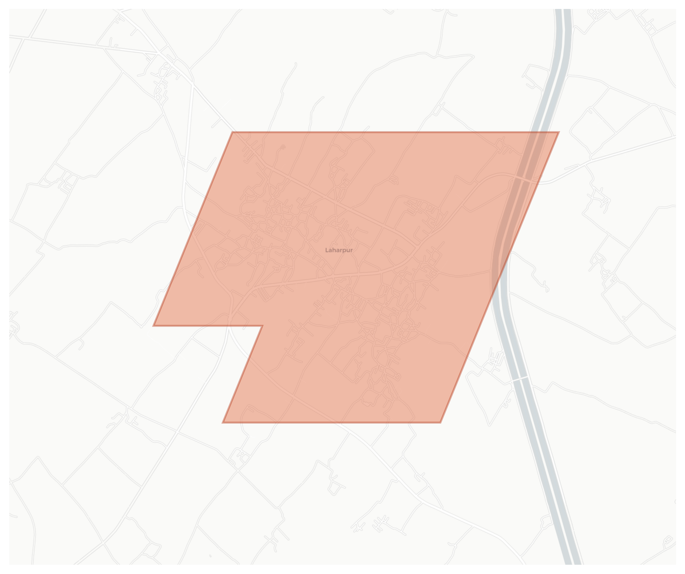 Laharpur geographic map