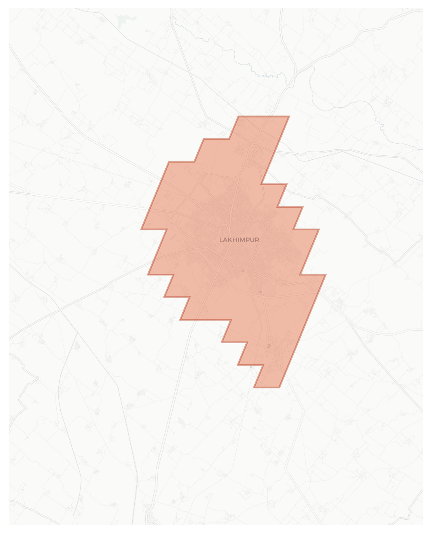 Lakhimpur geographic map