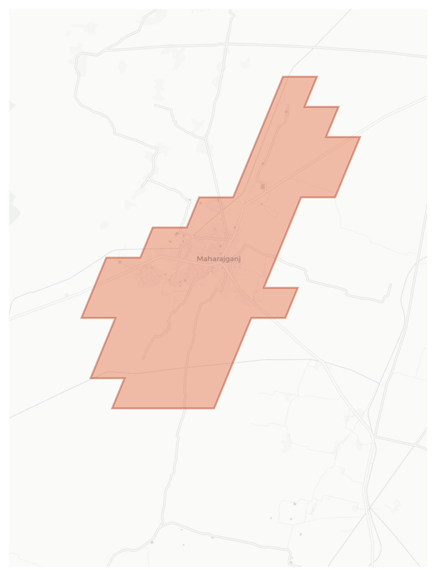 Maharajganj geographic map