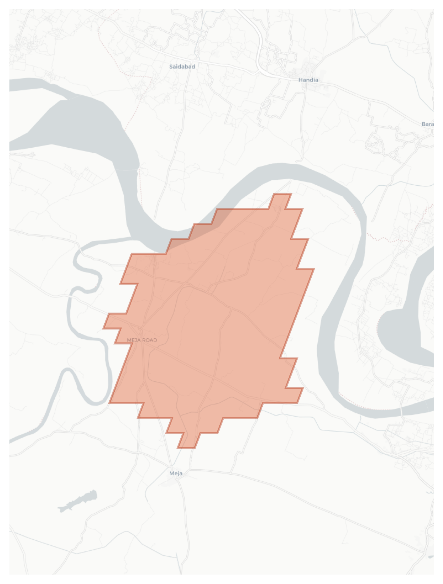 Meja Road geographic map