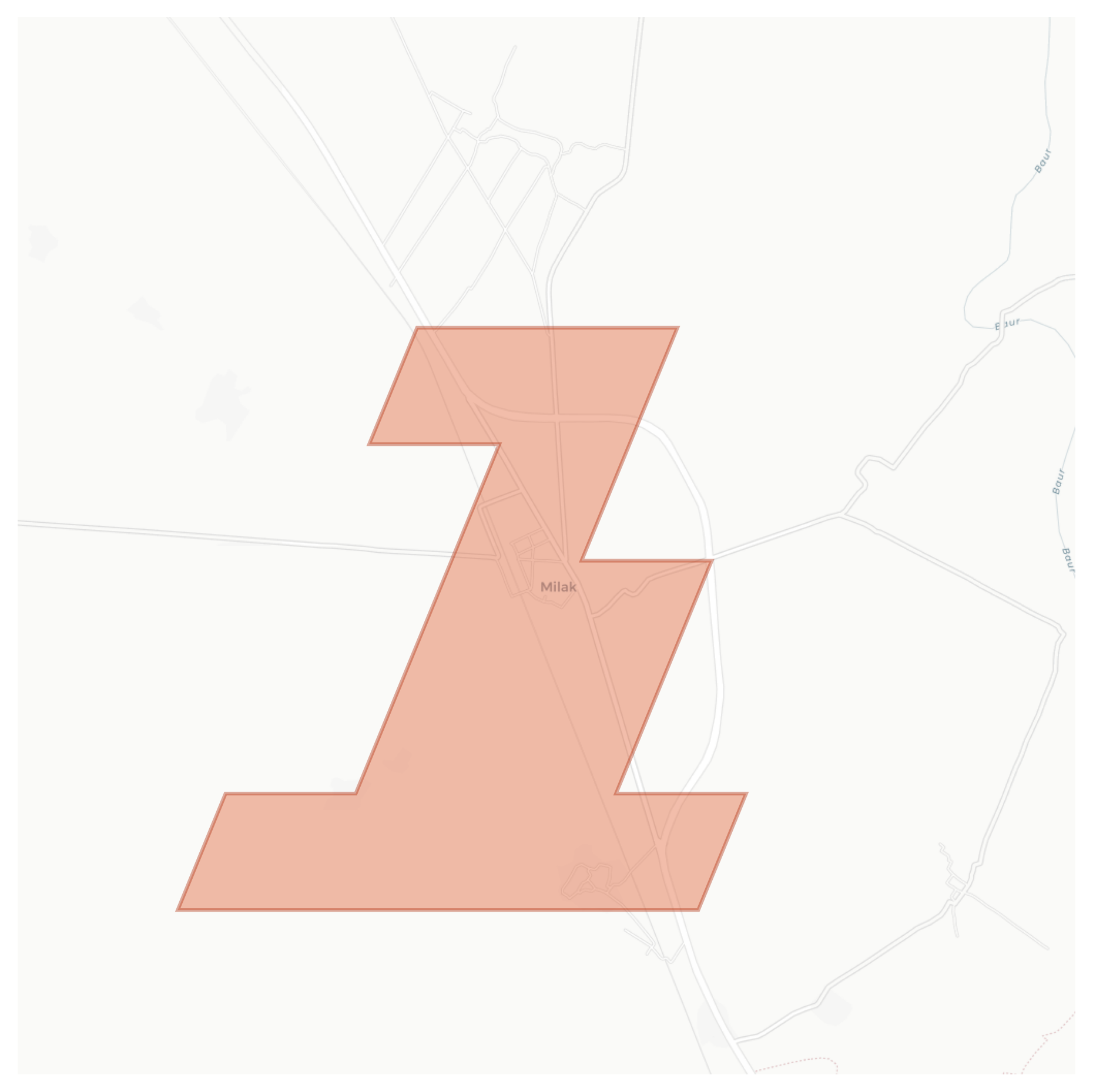 Milak geographic map