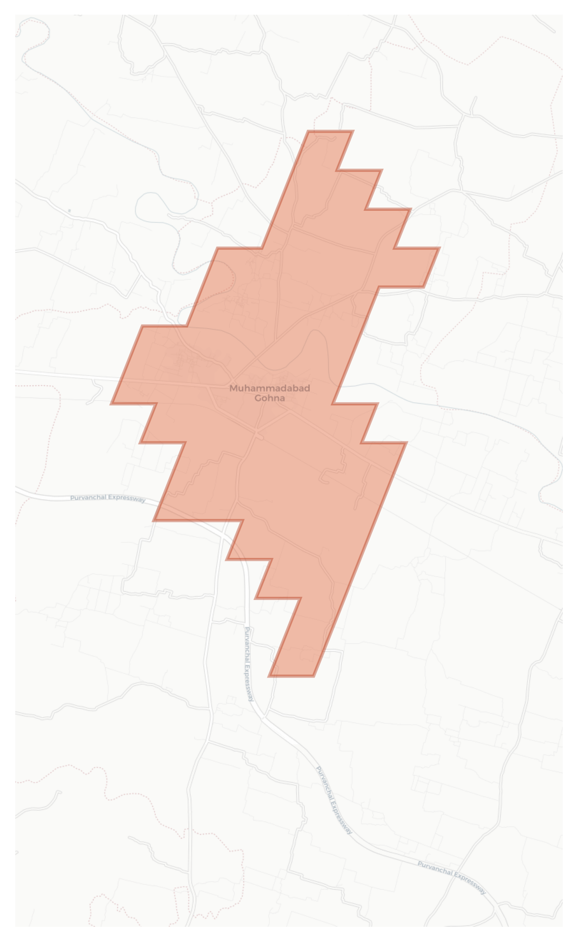 Muhammadabad Gohna geographic map