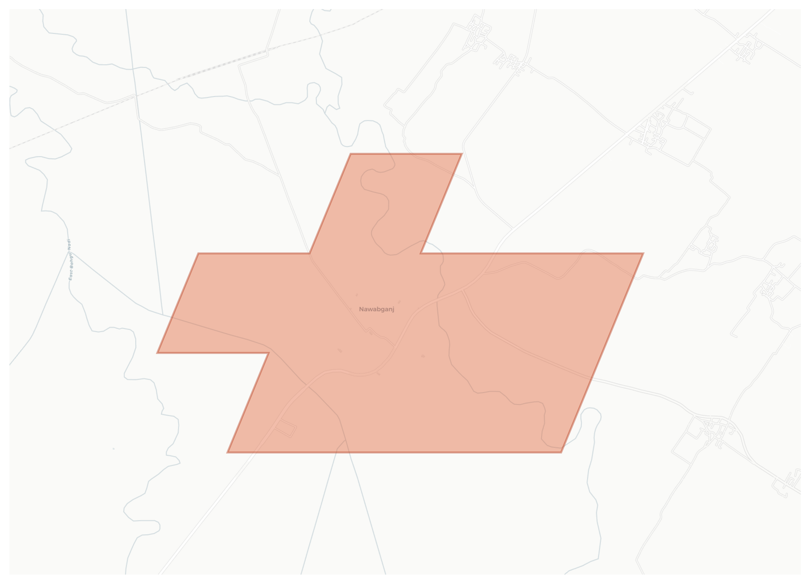 Nawabganj geographic map
