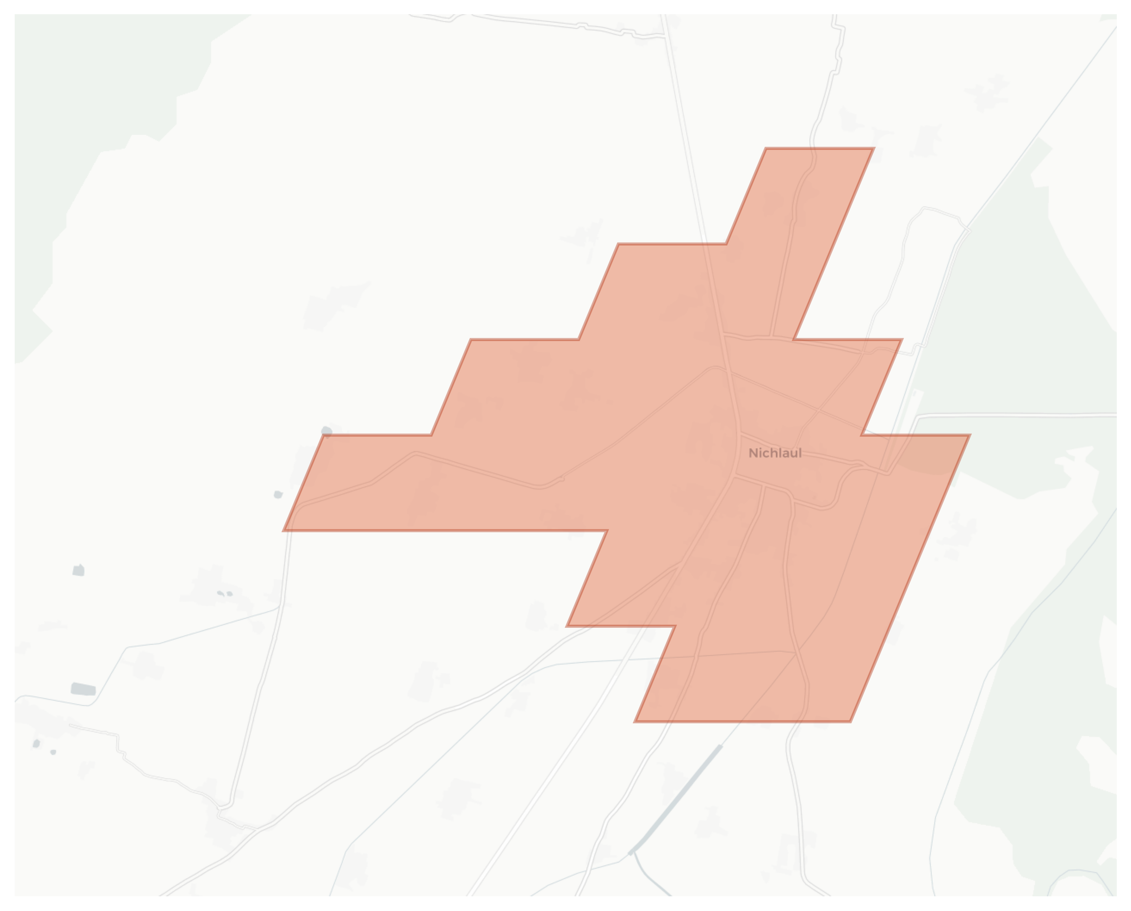 Nichlaul geographic map