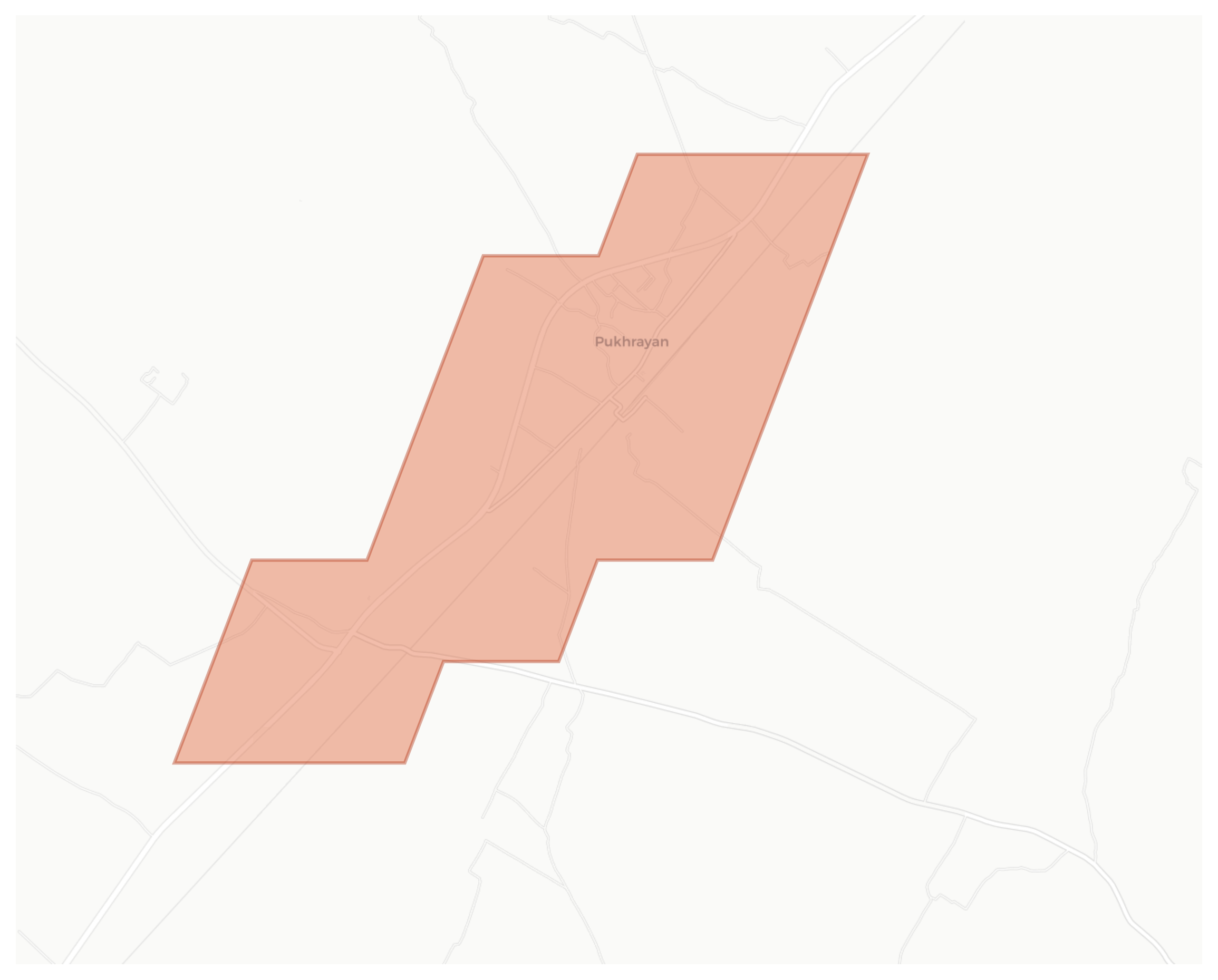 Pukhrayan geographic map