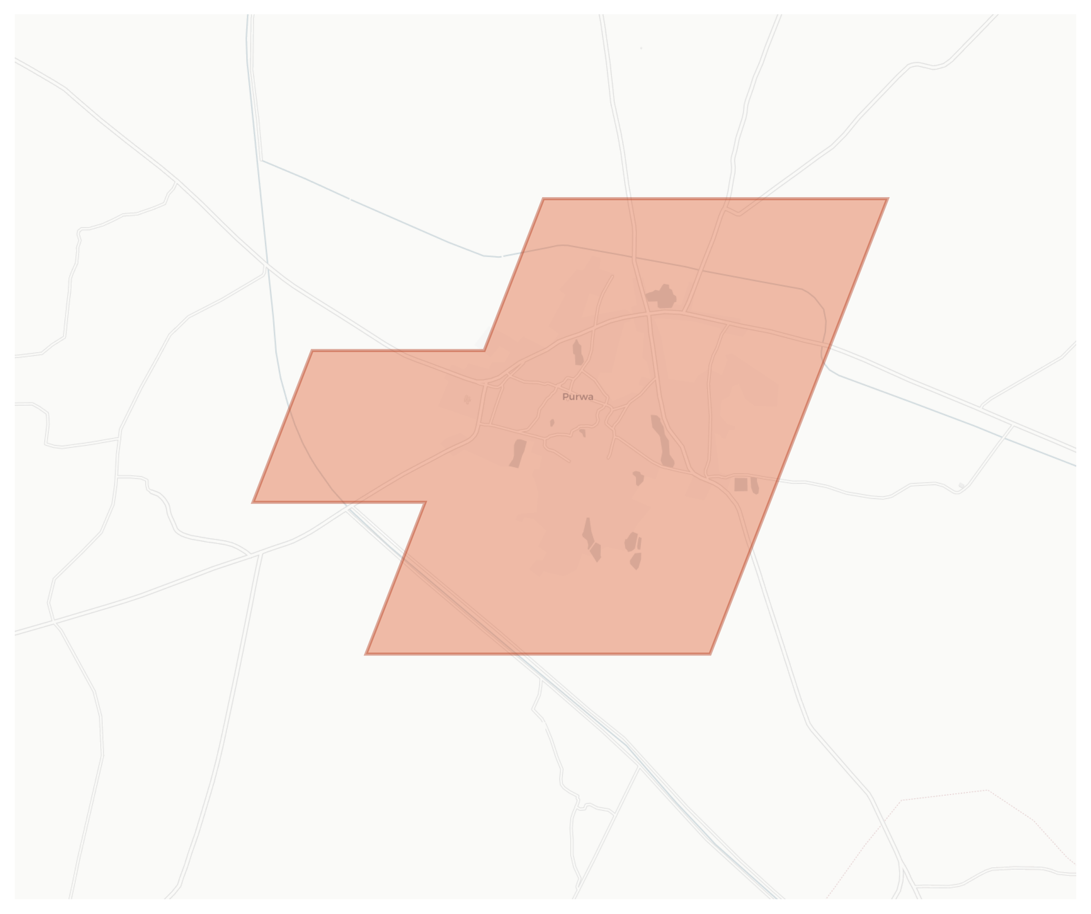 Purwa geographic map
