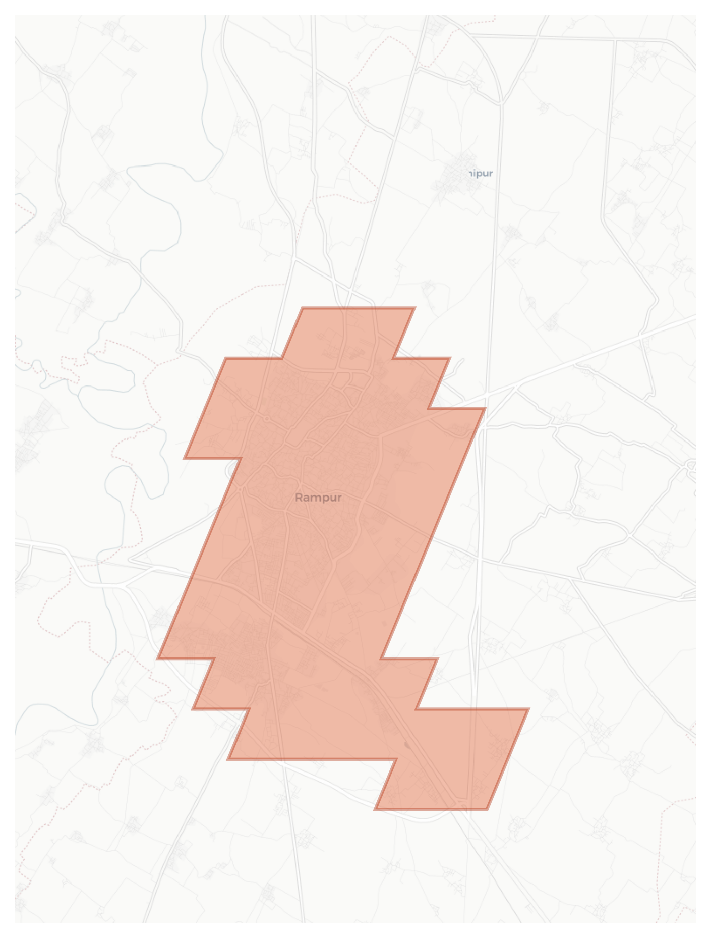 Rampur geographic map