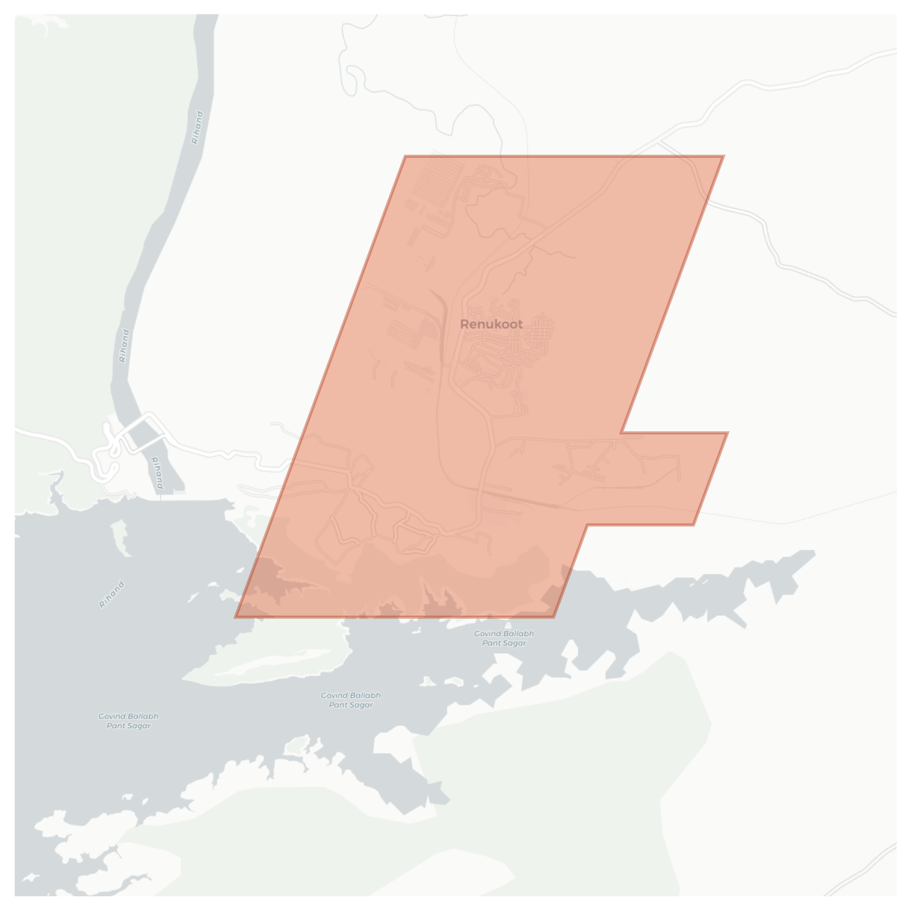 Renukoot geographic map