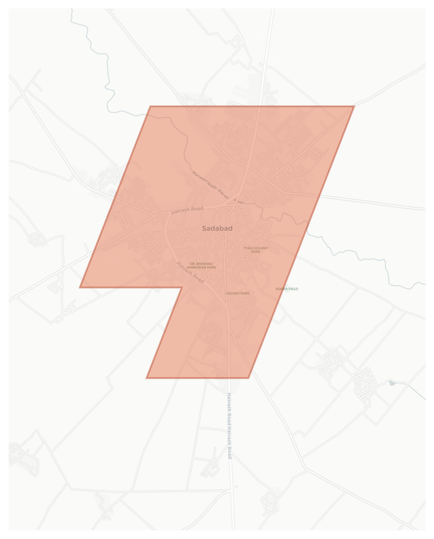 Sadabad geographic map