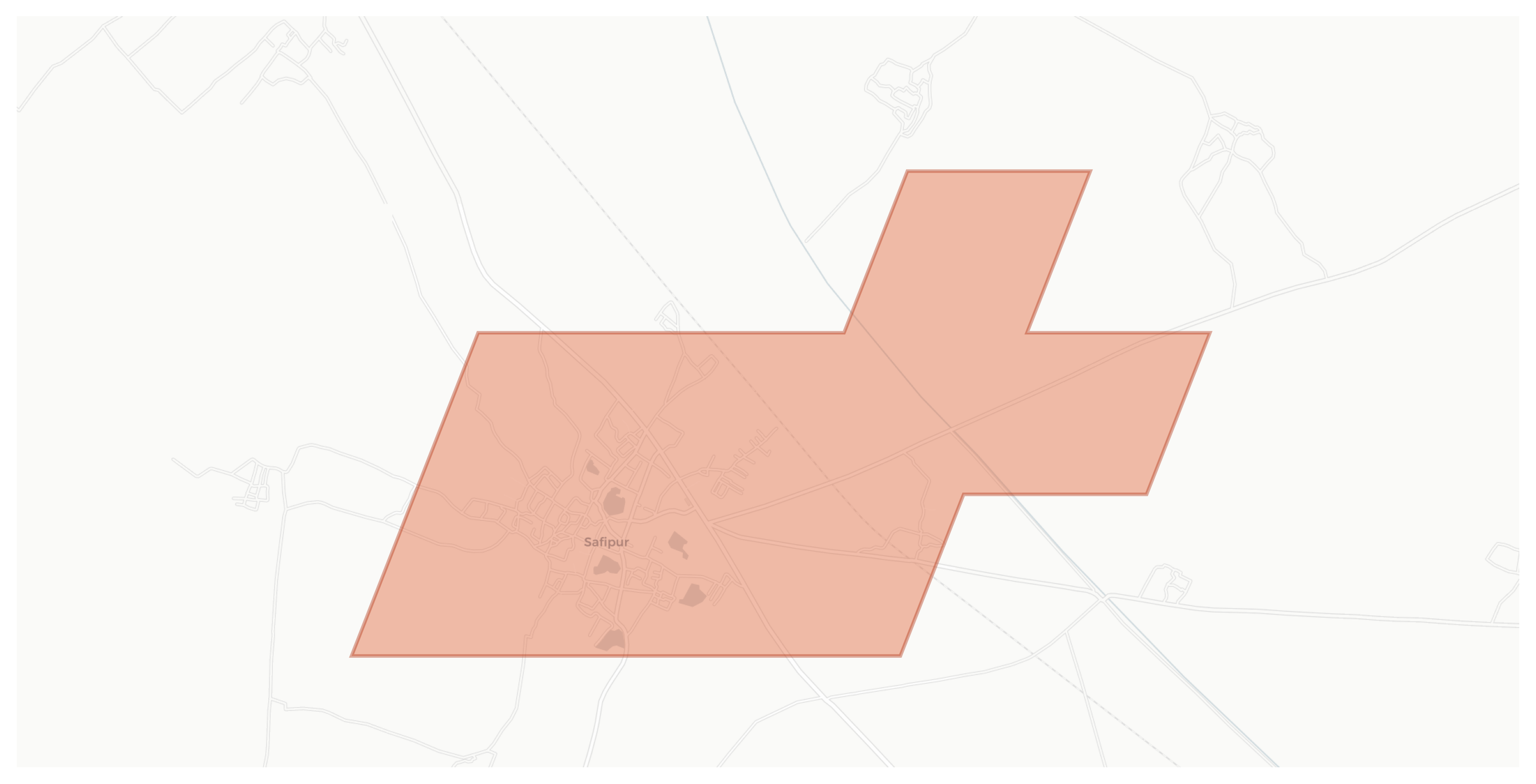 Safipur geographic map