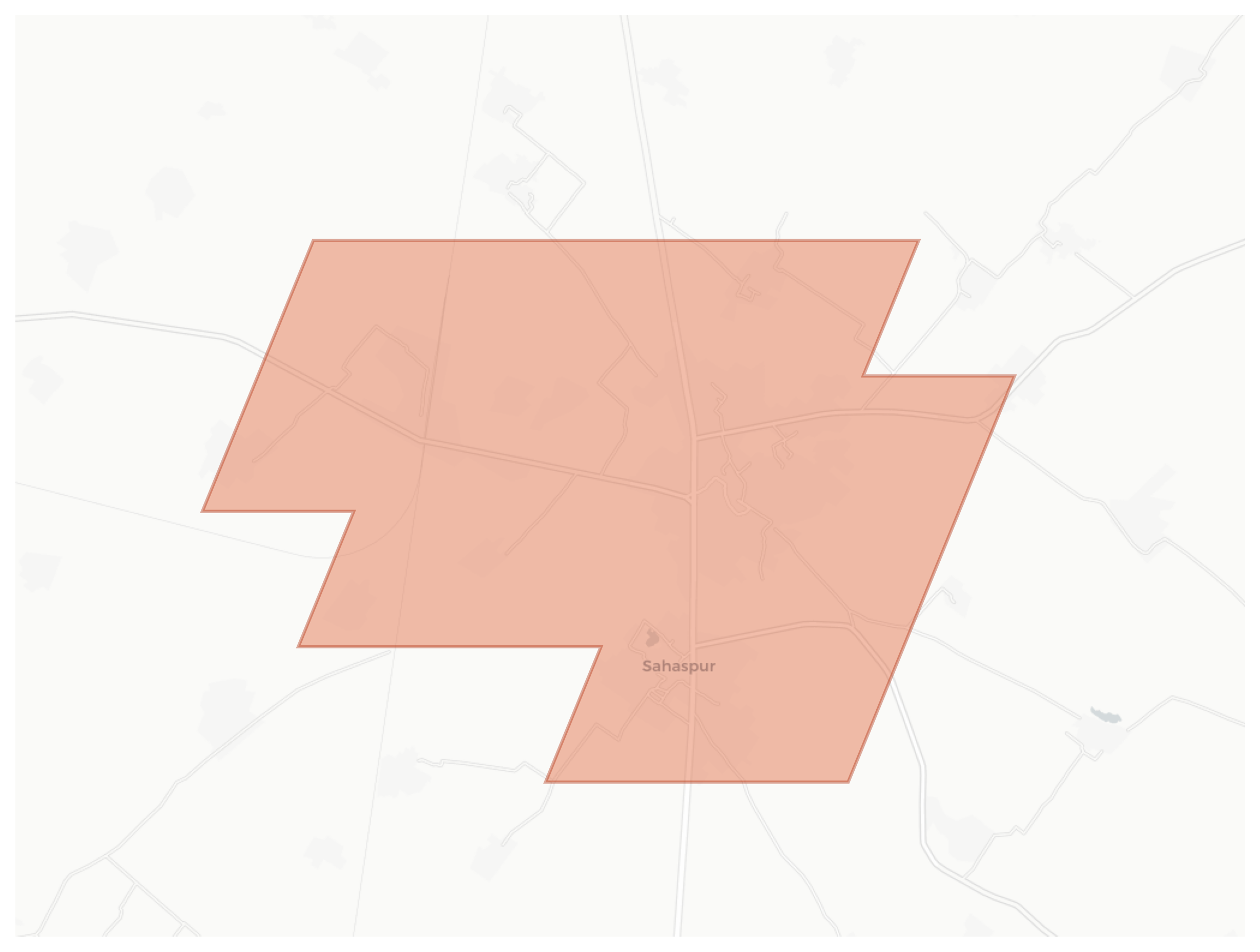 Sahaspur geographic map