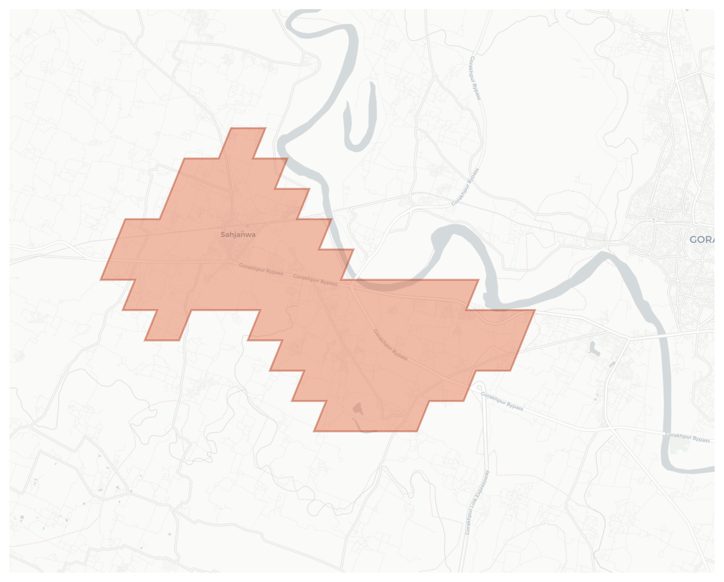 Sahjanwa geographic map