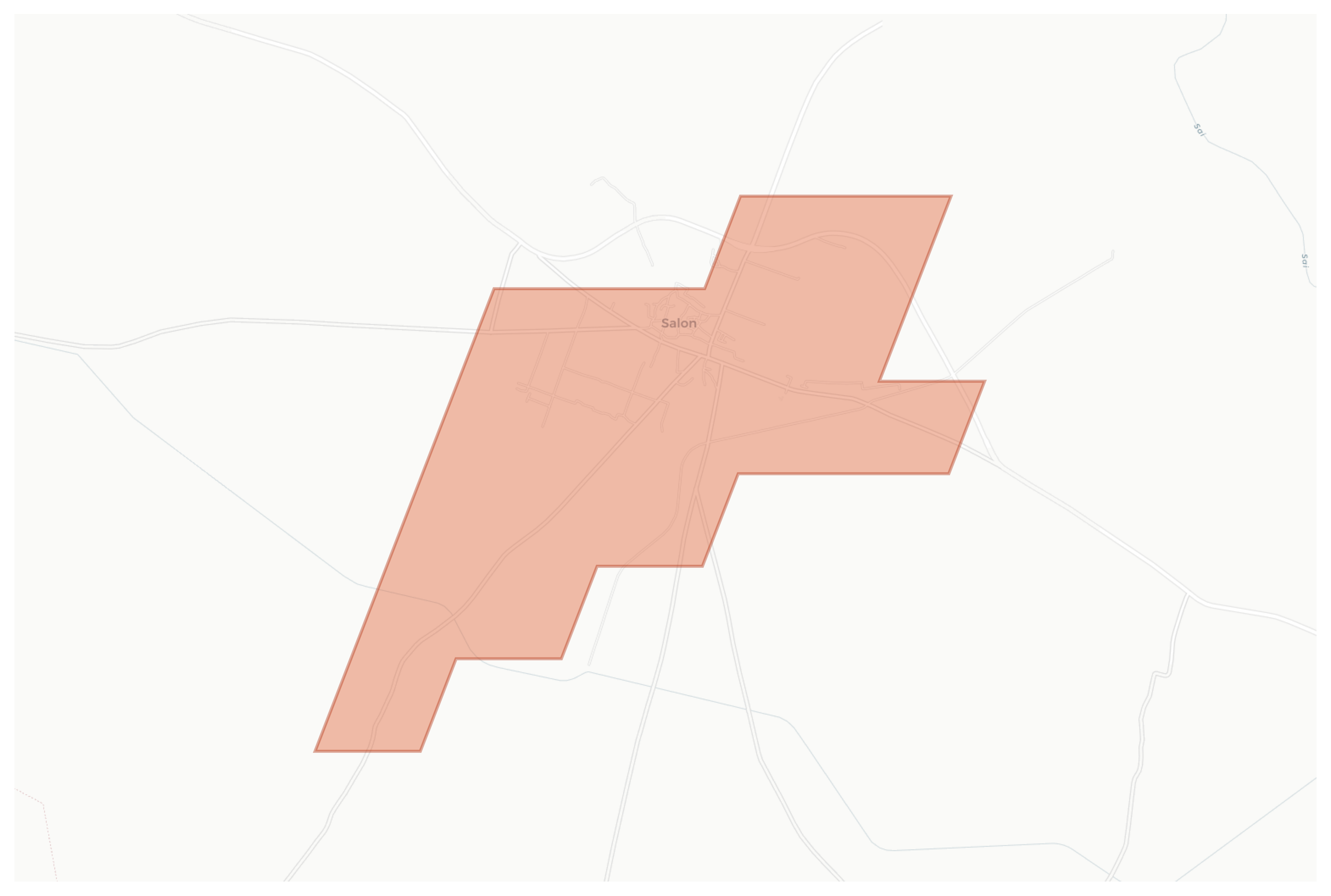 Salon geographic map