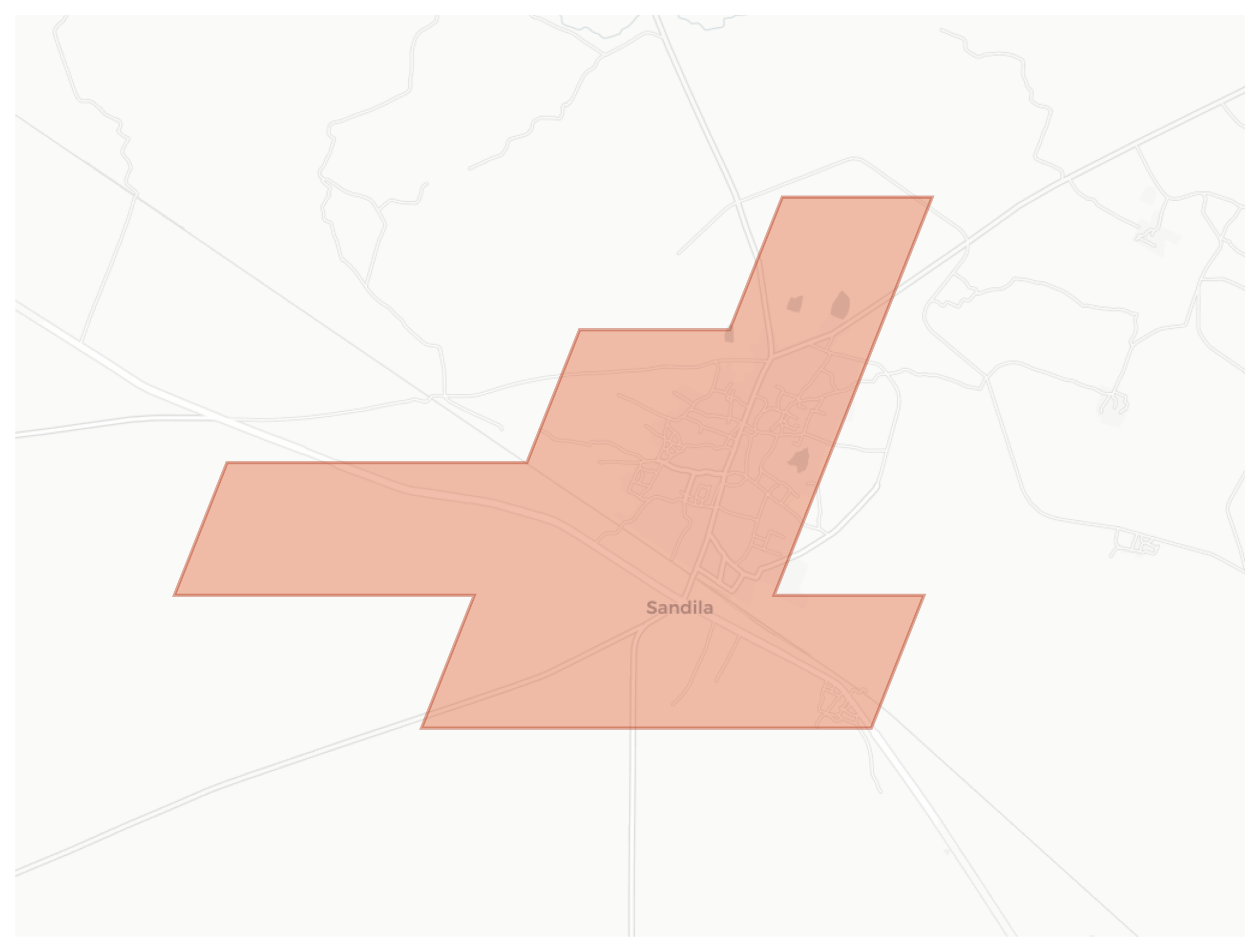 Sandila geographic map