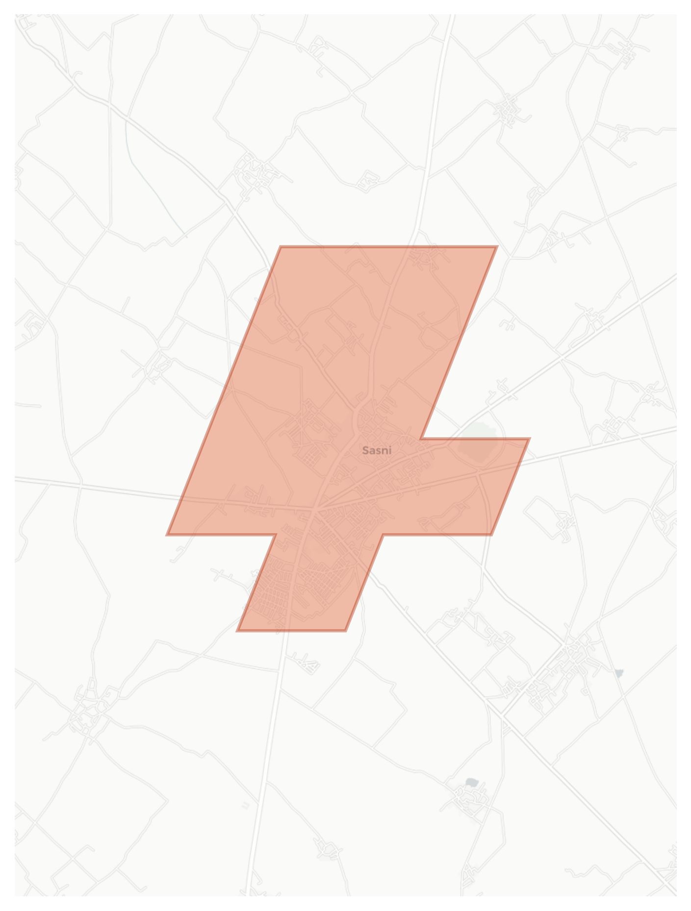 Sasni geographic map