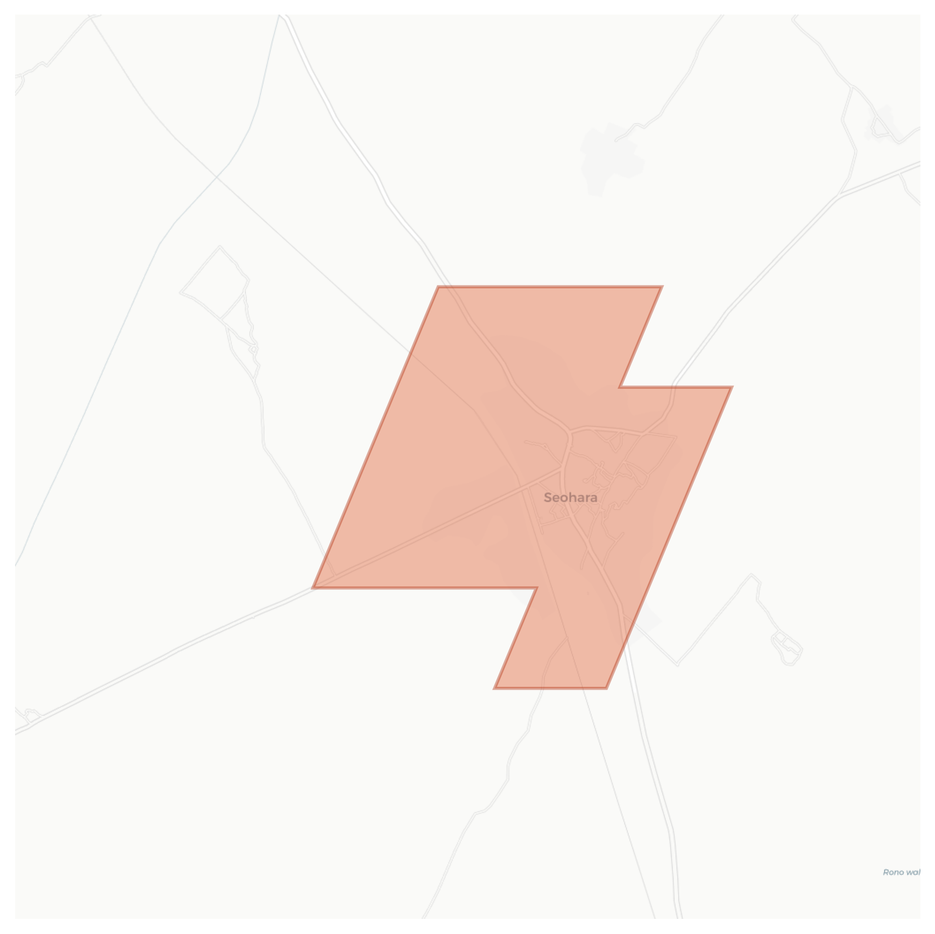 Seohara geographic map