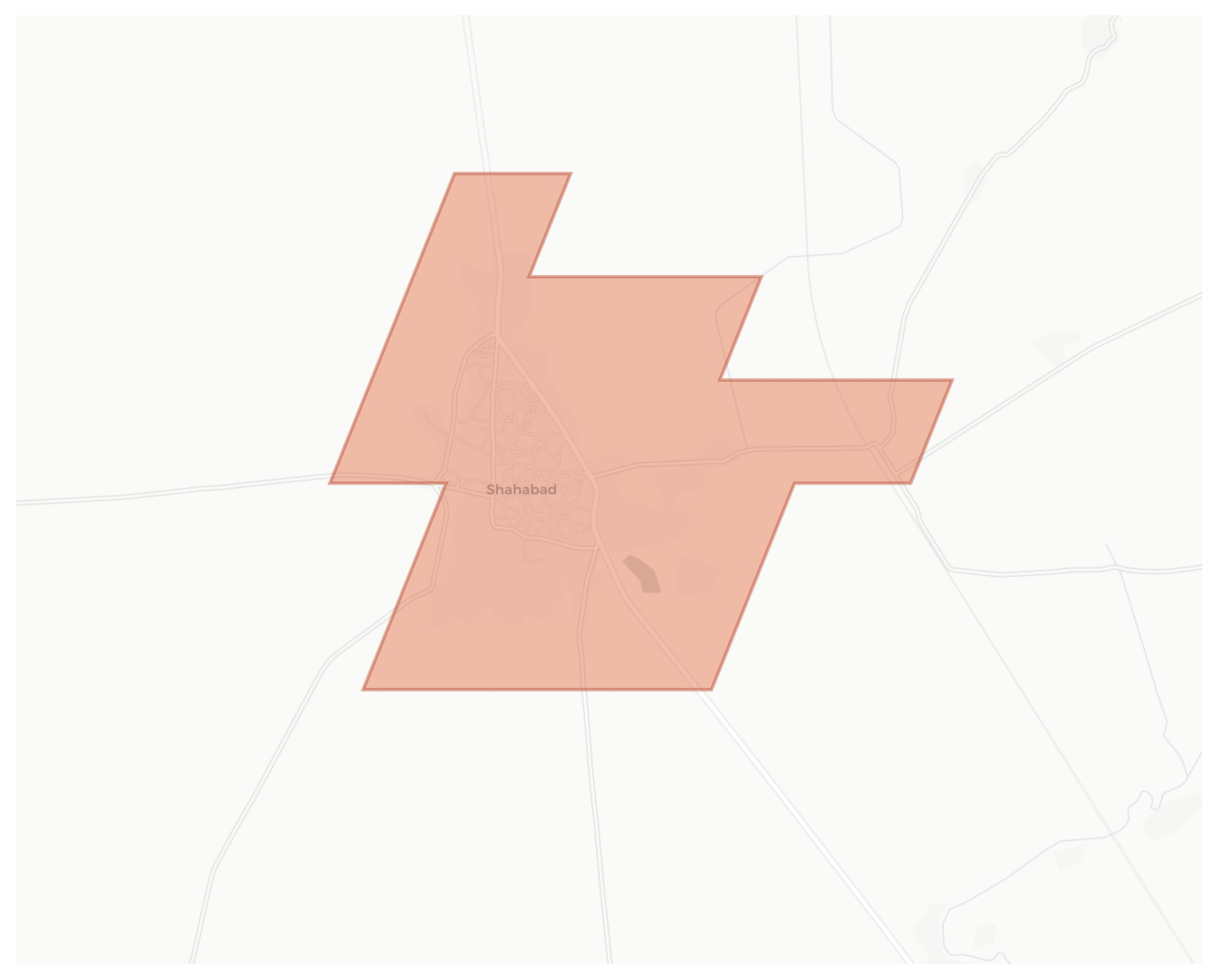 Shahabad geographic map