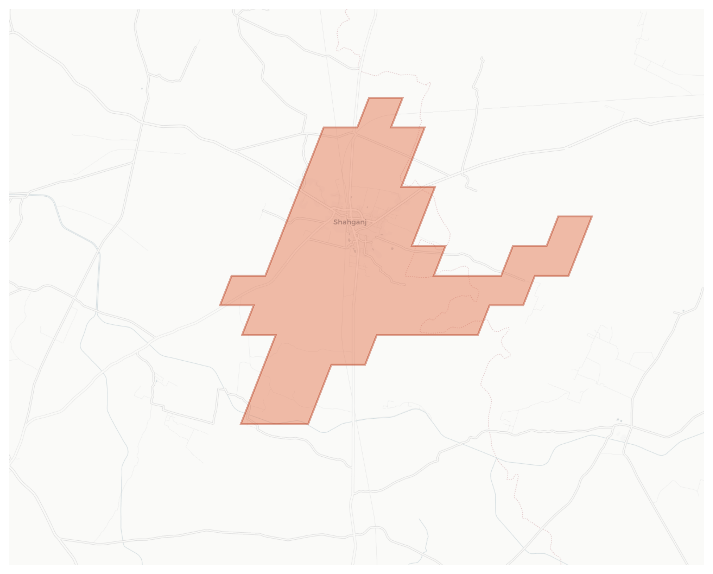 Shahganj geographic map