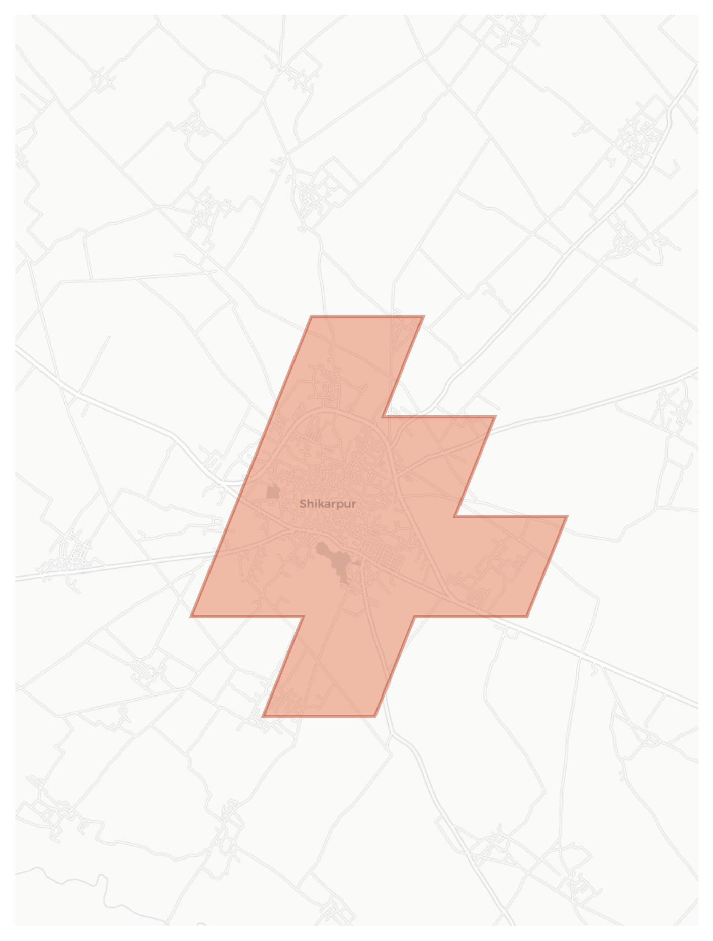 Shikarpur geographic map