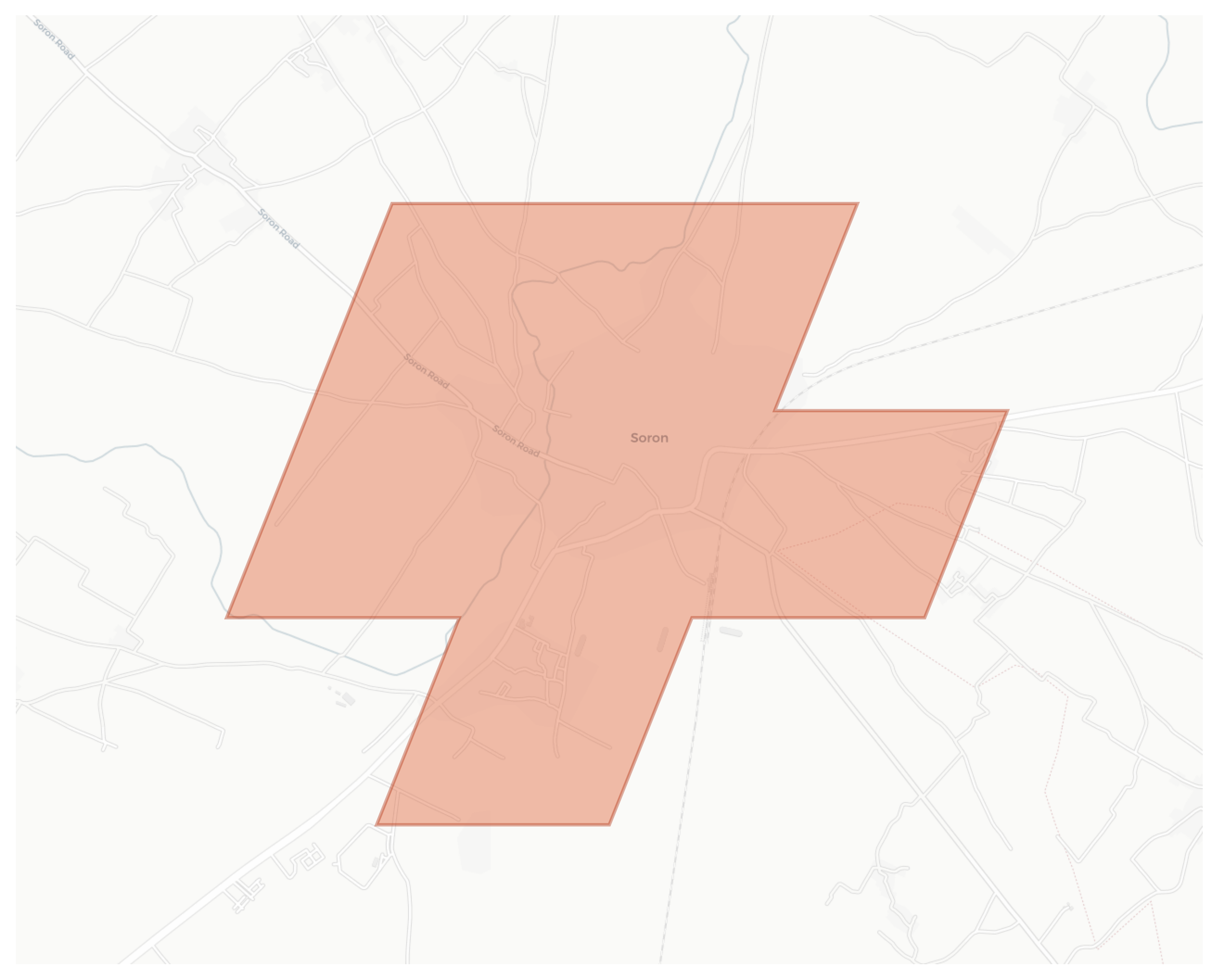 Soron geographic map