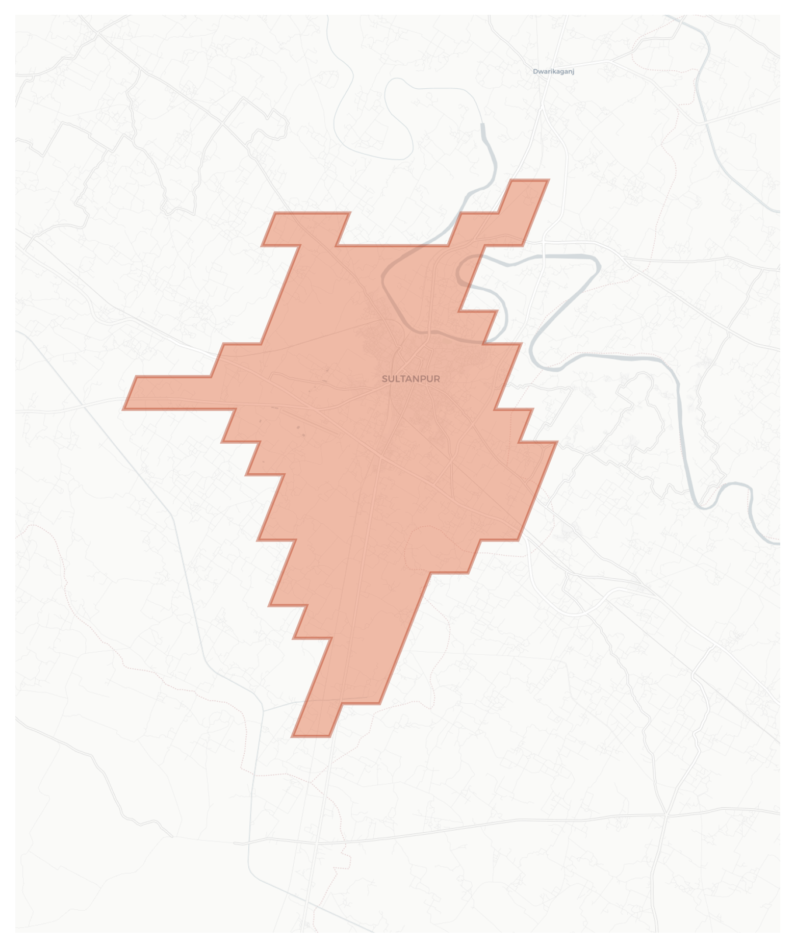 Sultanpur geographic map