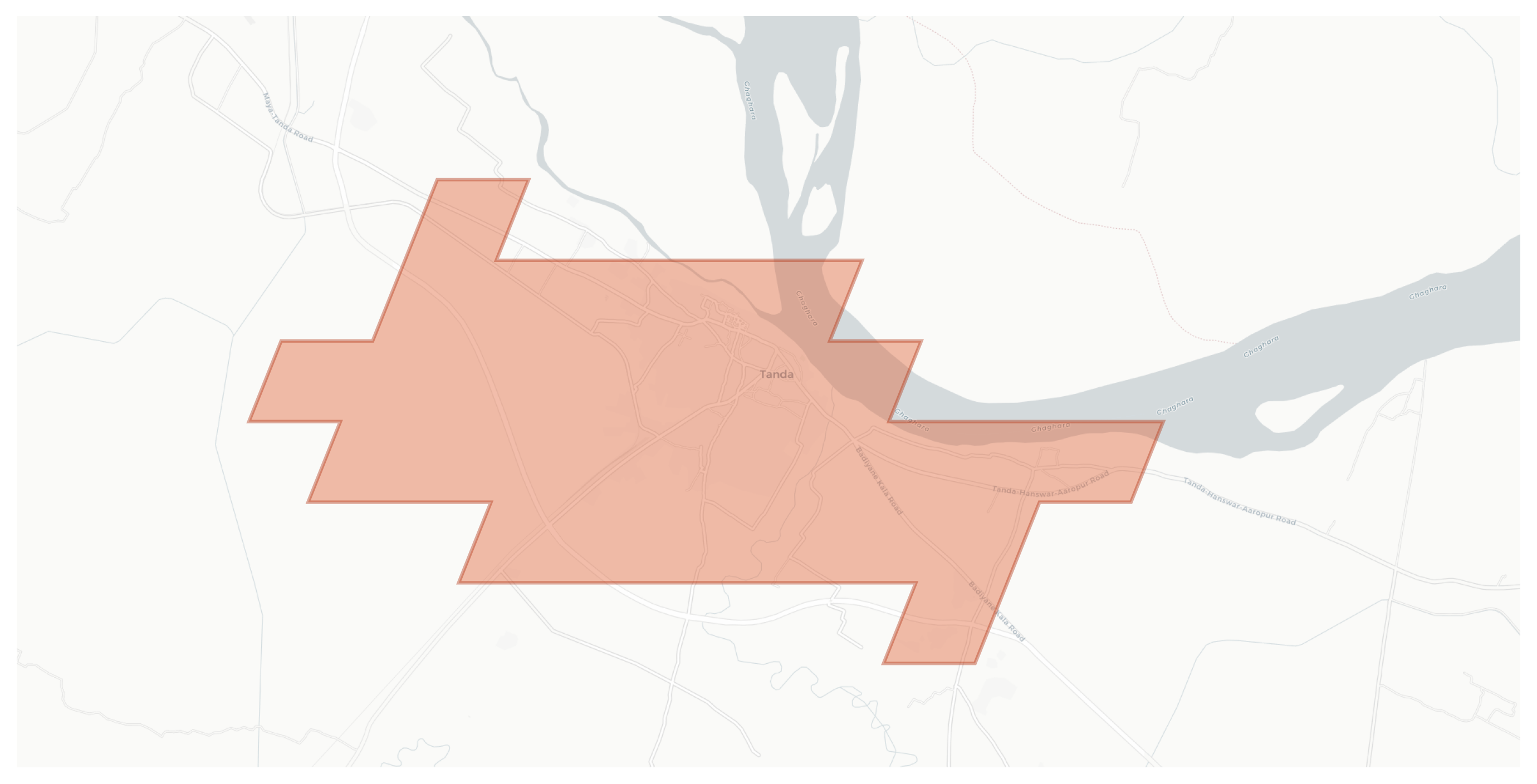 Tanda geographic map