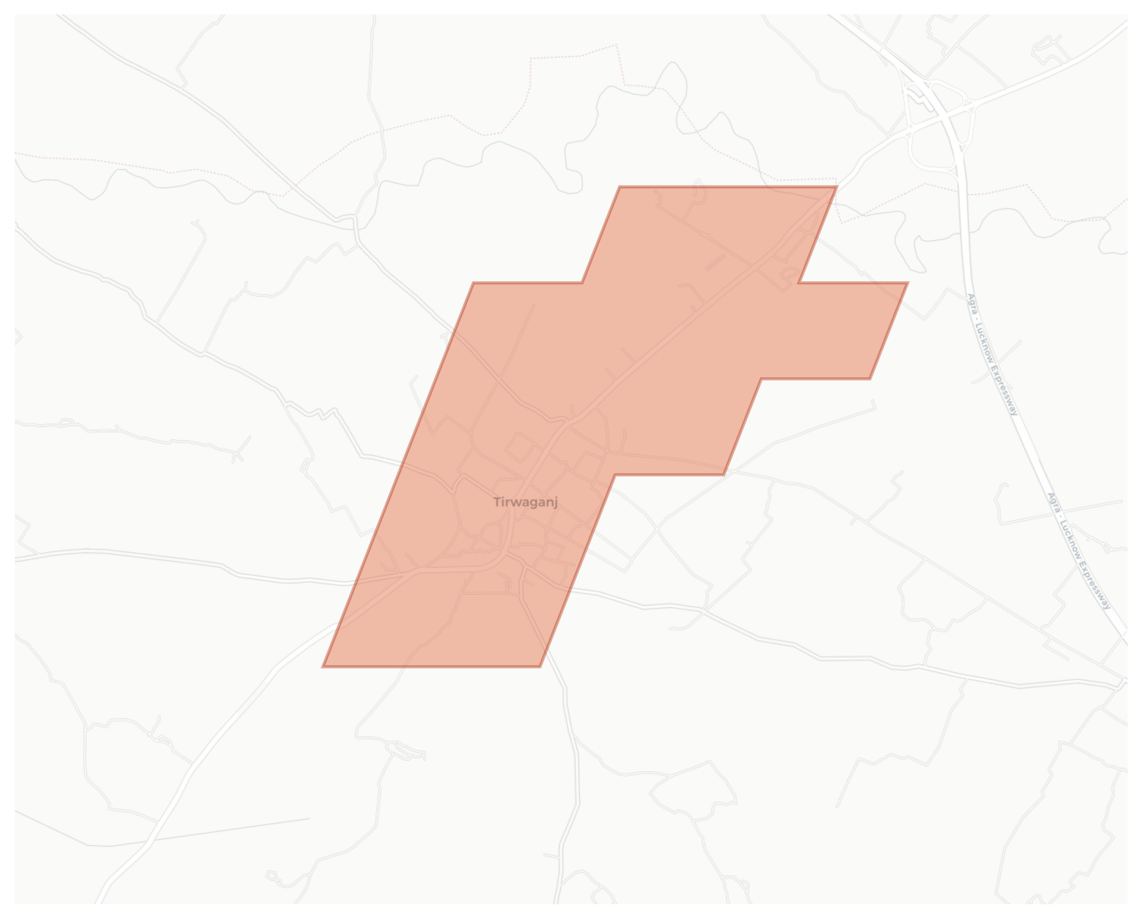 Tirwaganj geographic map