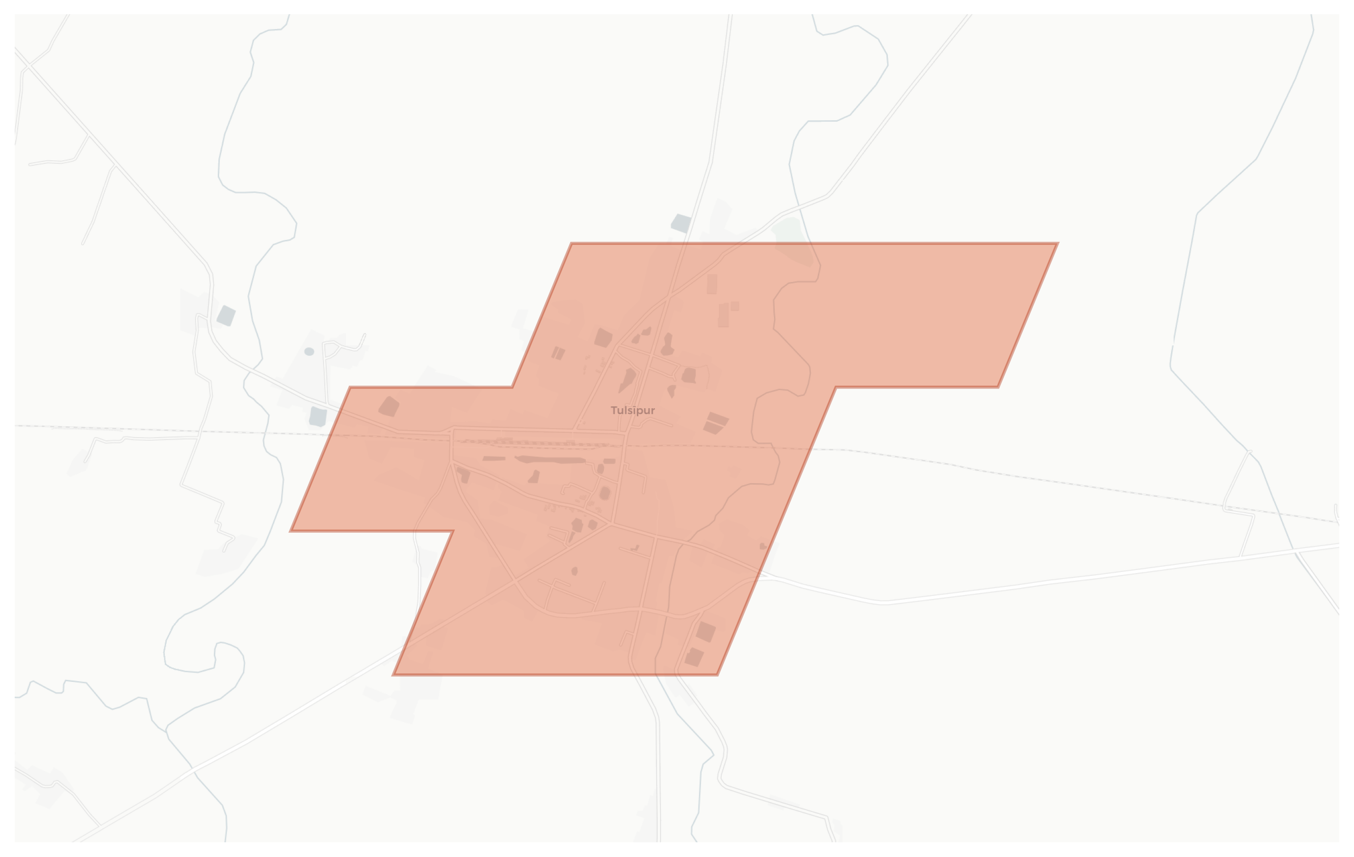 Tulsipur geographic map