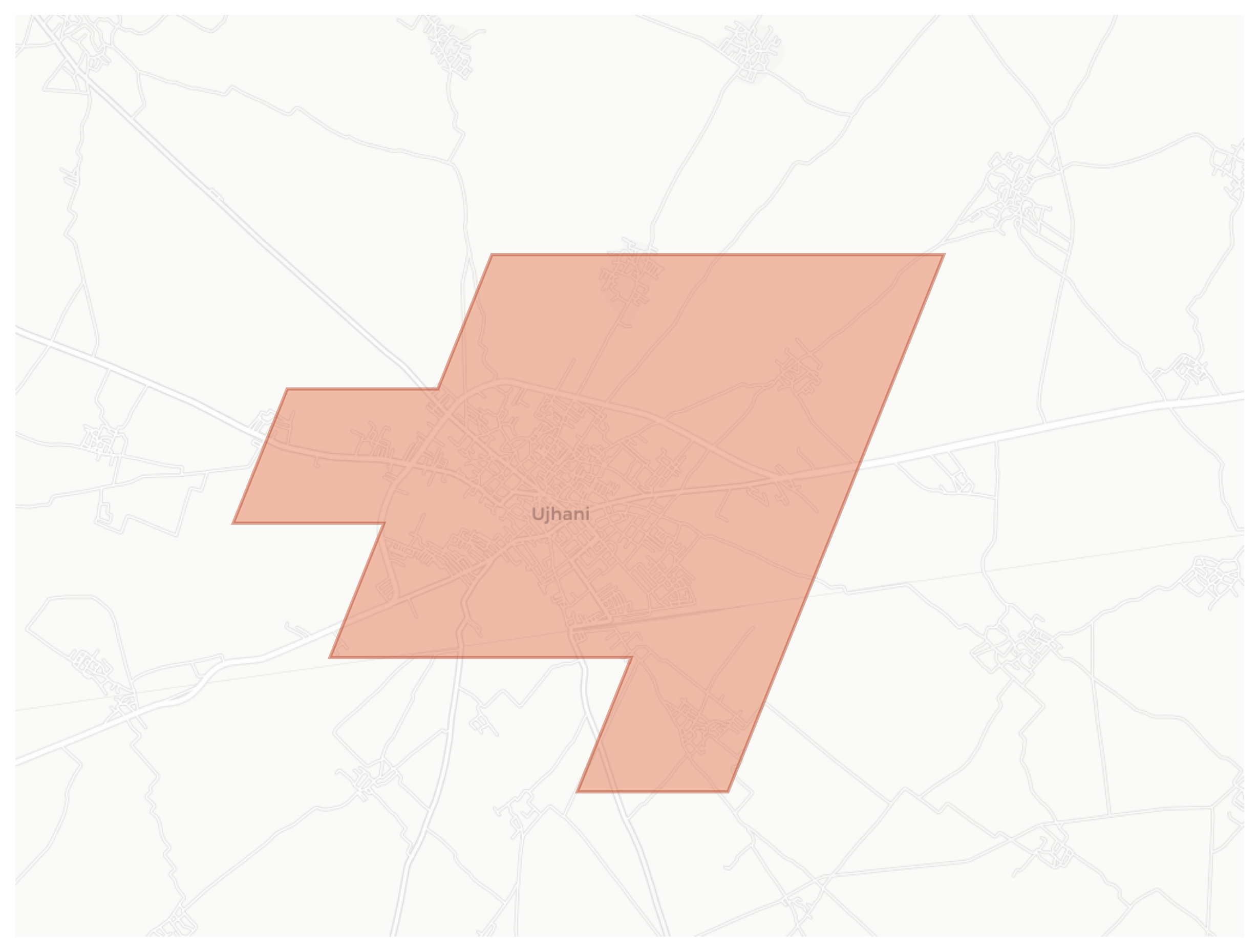 Ujhani geographic map