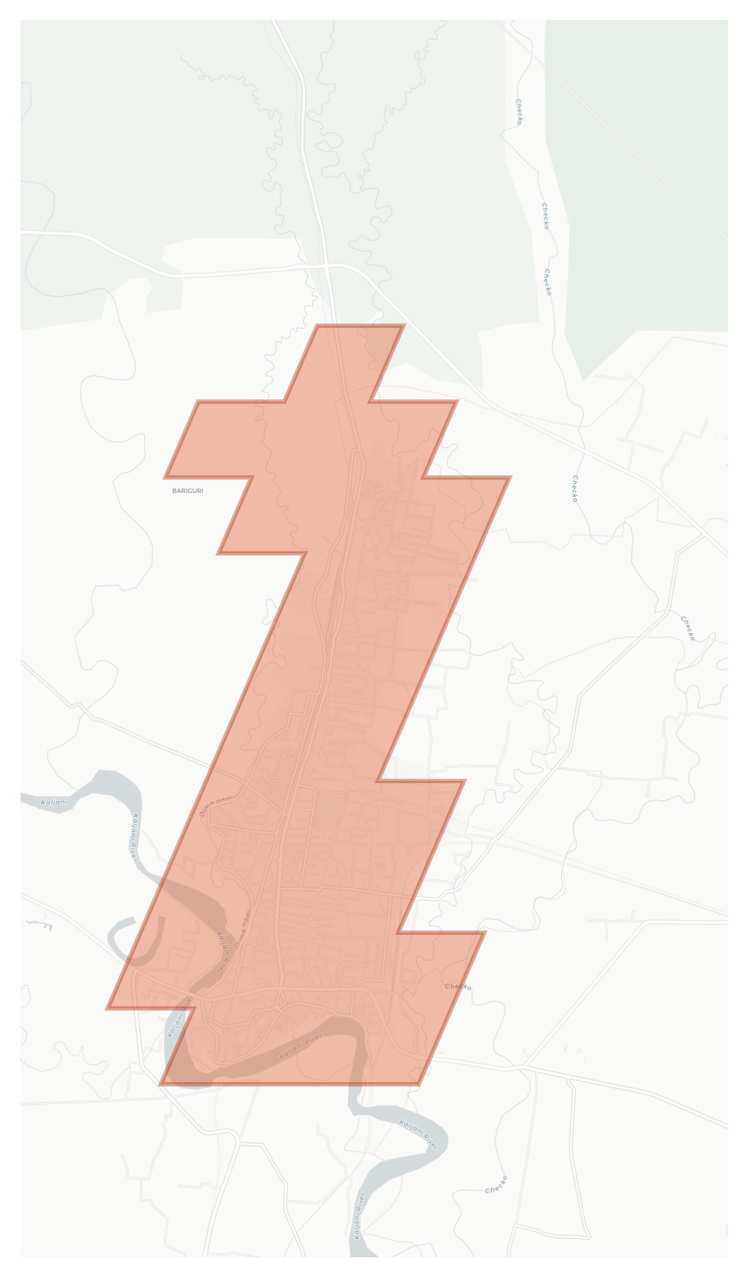 Alipurduar geographic map