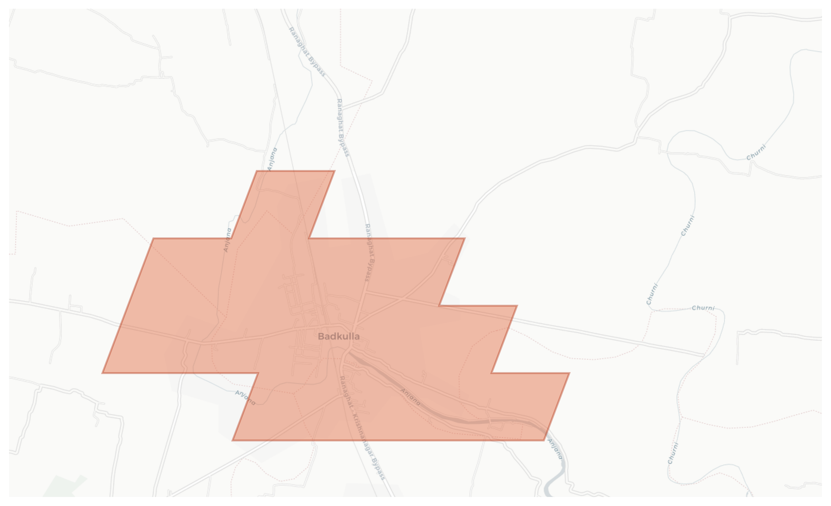 Badkulla geographic map