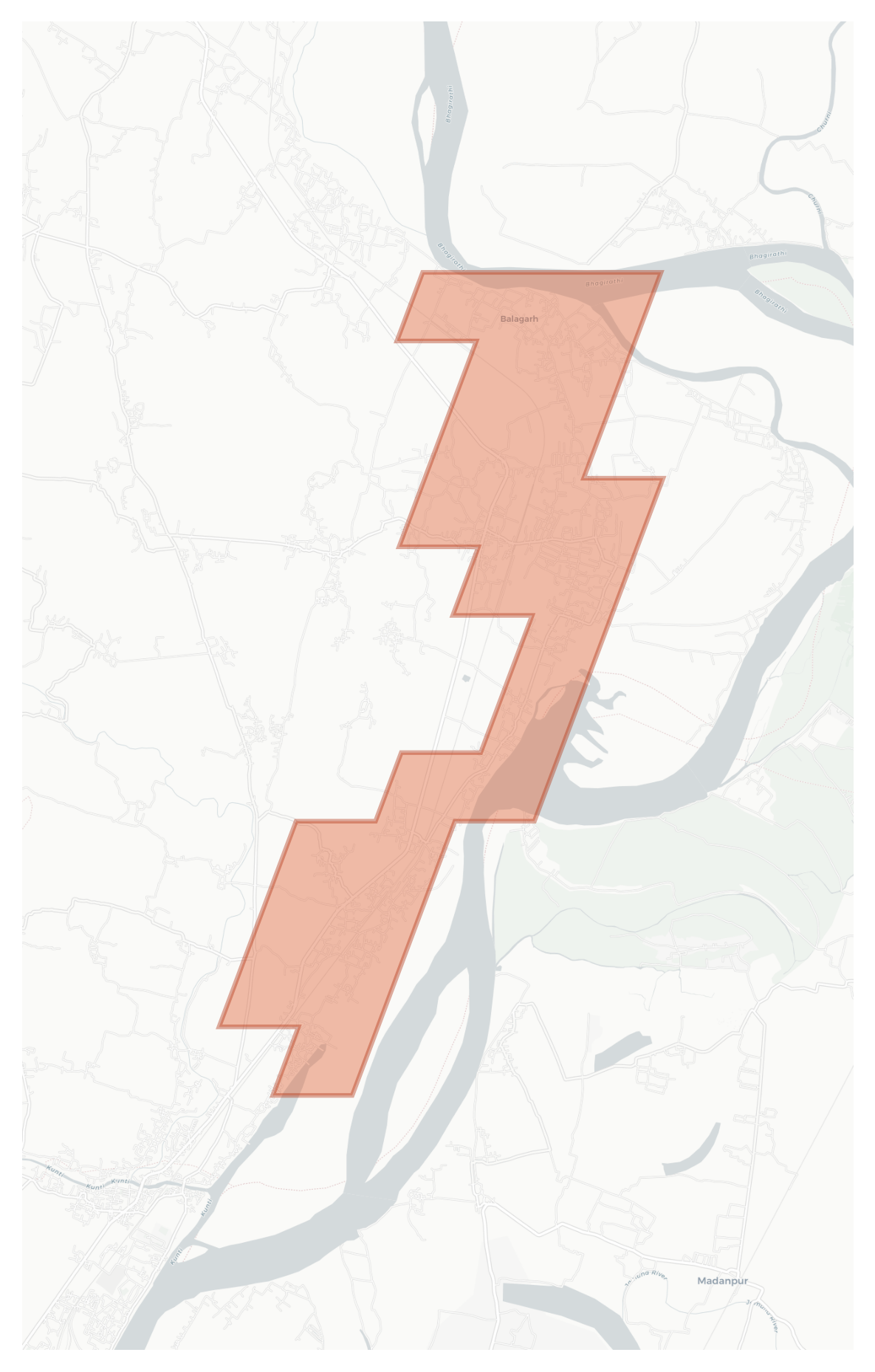 Balagarh geographic map