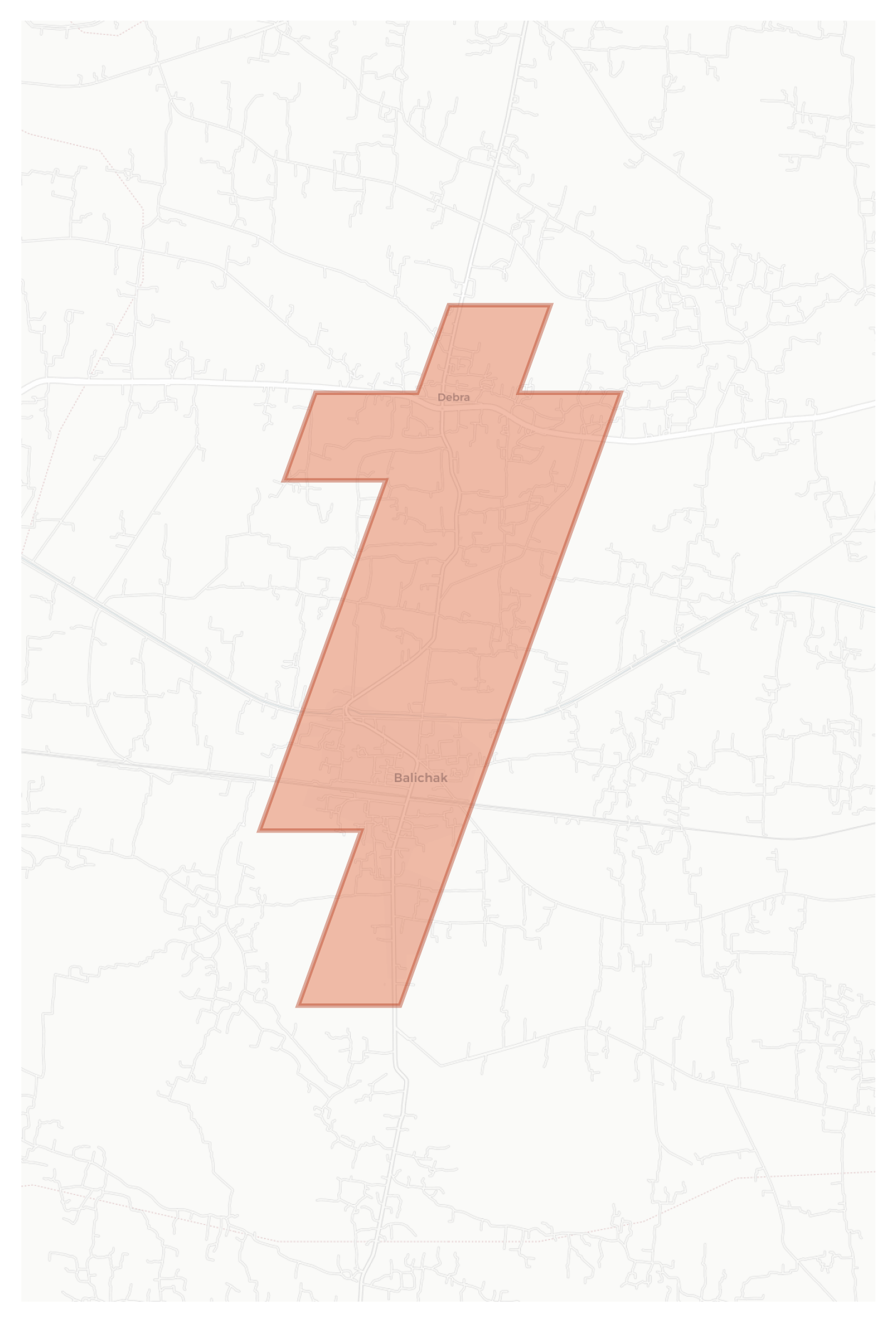 Balichak geographic map