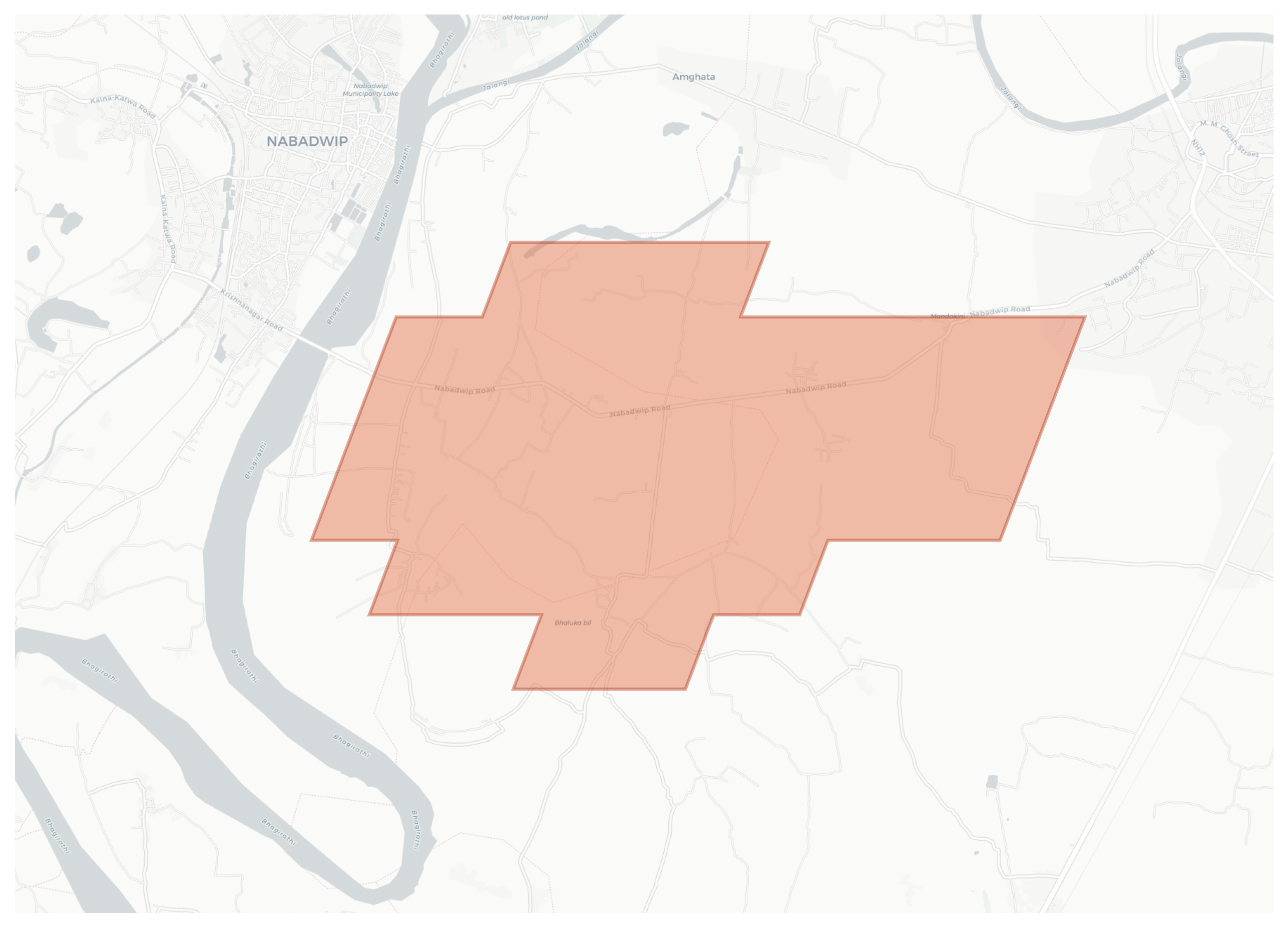 Bishnupur geographic map