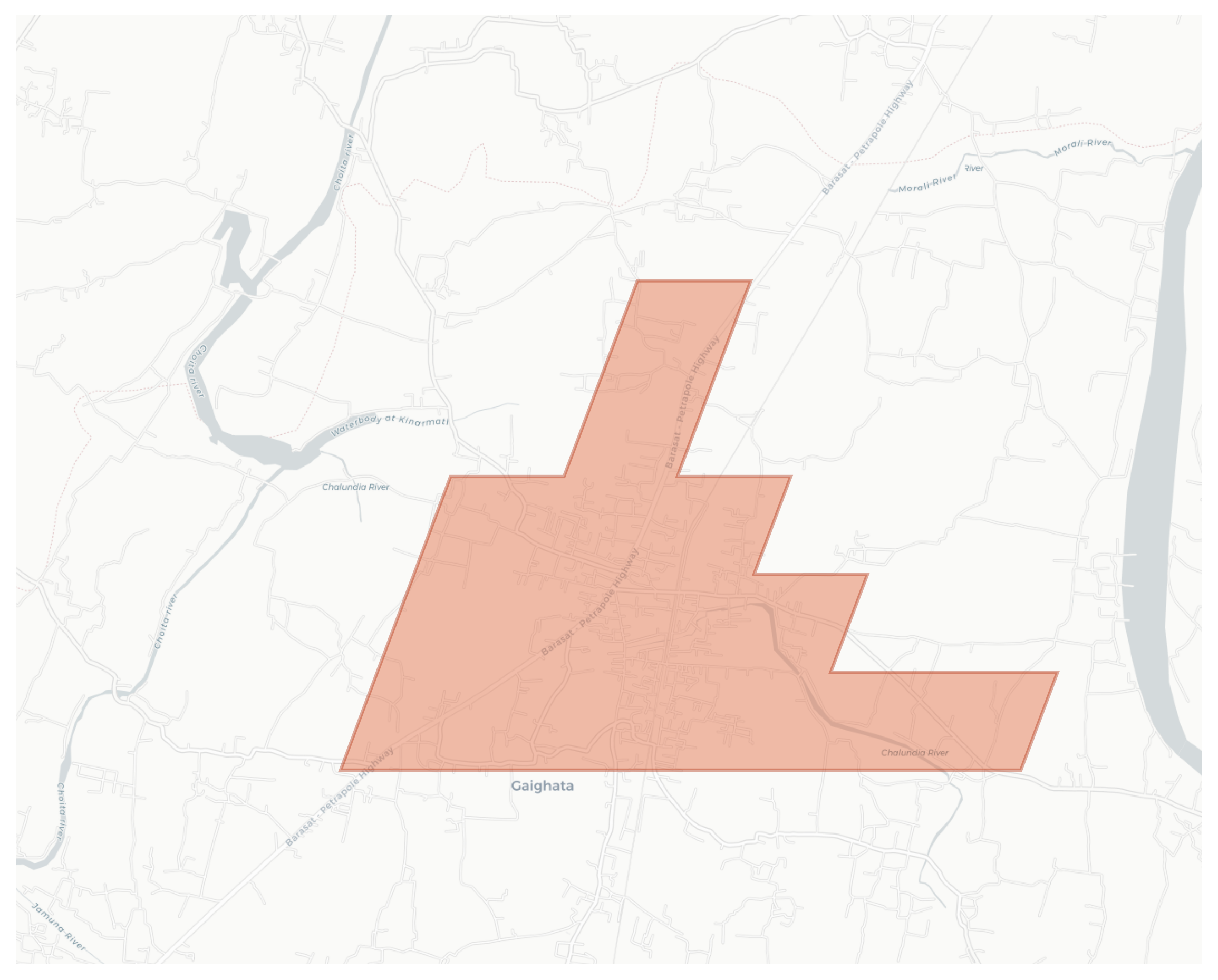 Chandpara geographic map