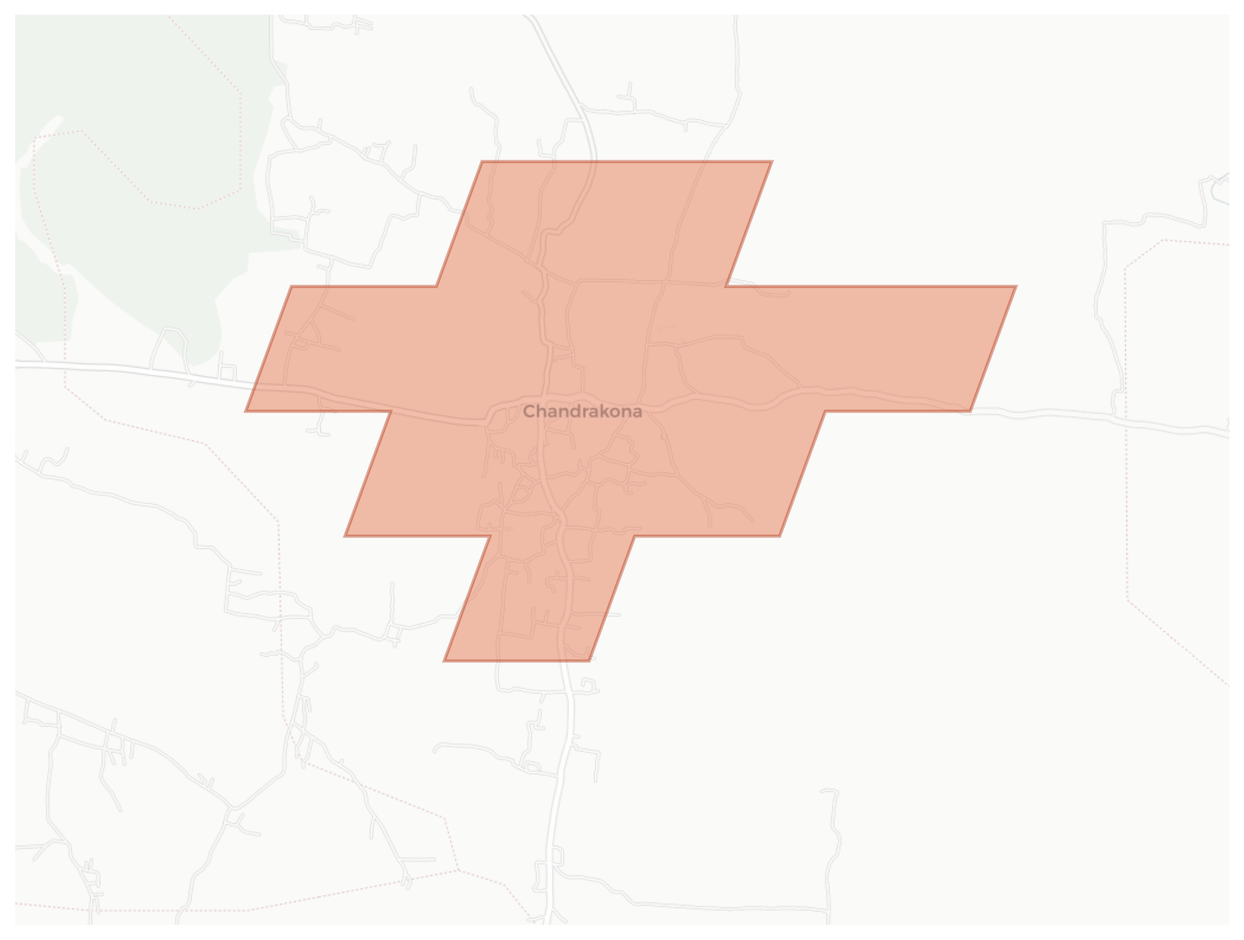 Chandrakona geographic map