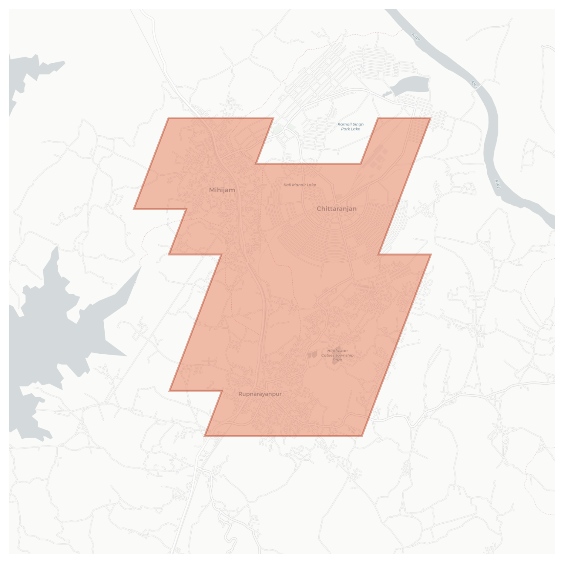 Chittaranjan geographic map