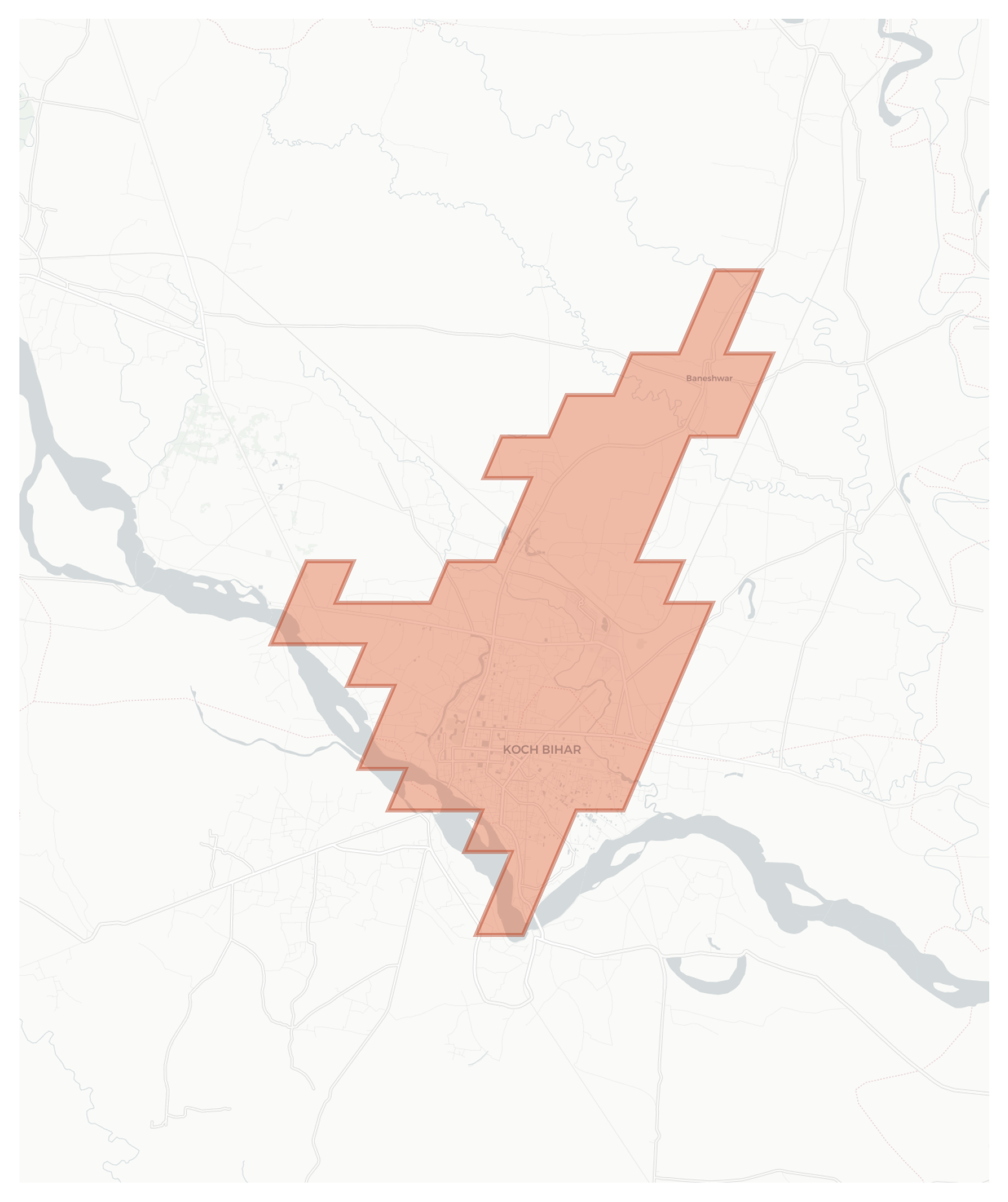 Cooch Behar geographic map
