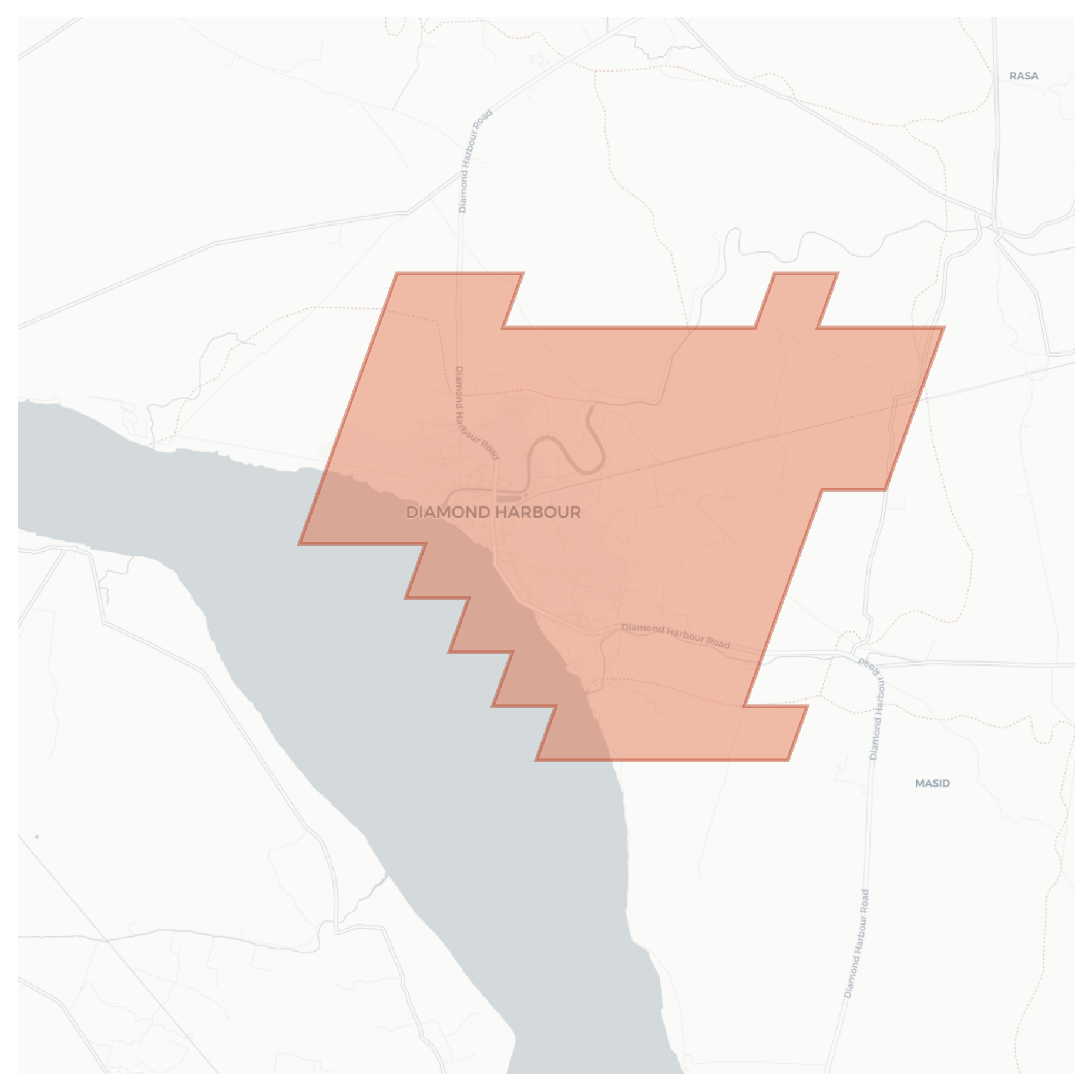 Diamond Harbour geographic map