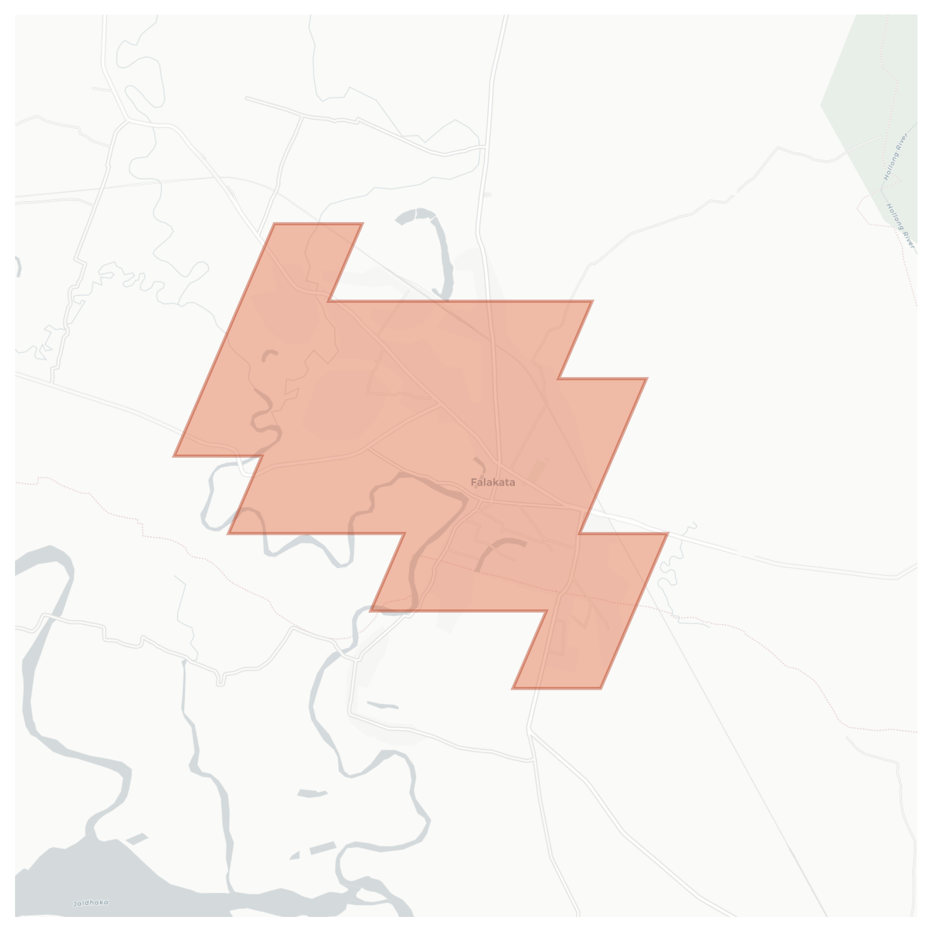 Falakata geographic map