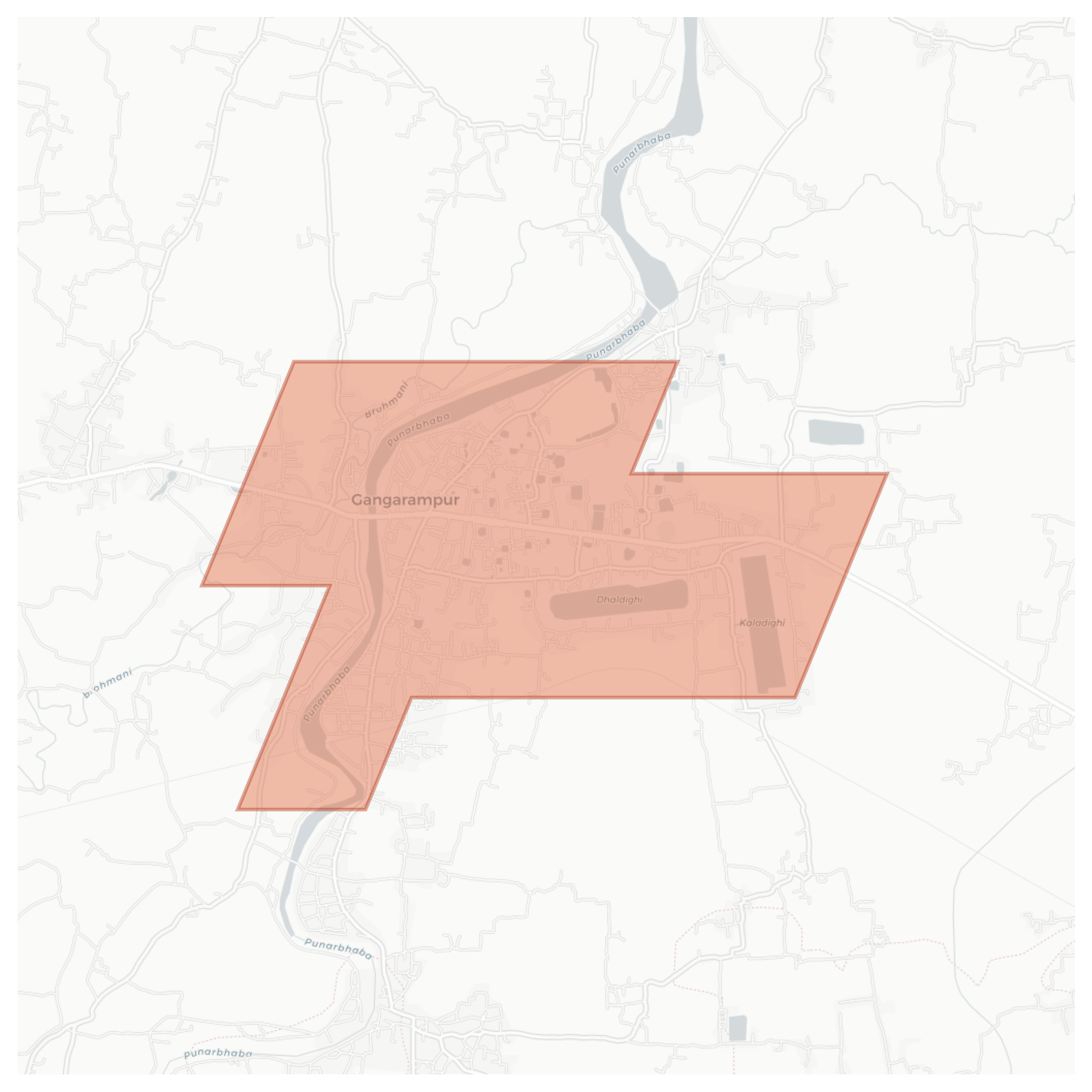 Gangarampur geographic map