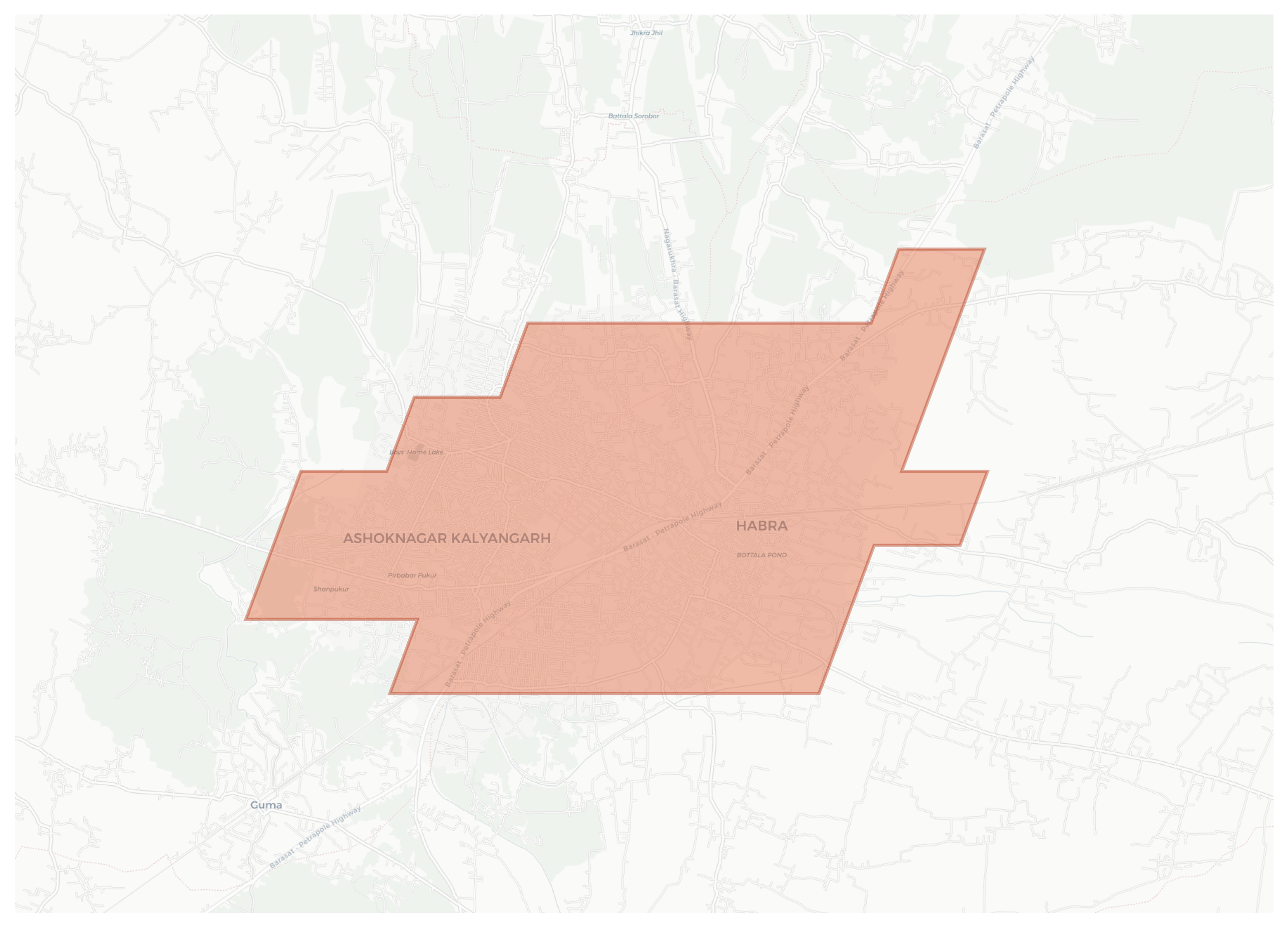Habra geographic map
