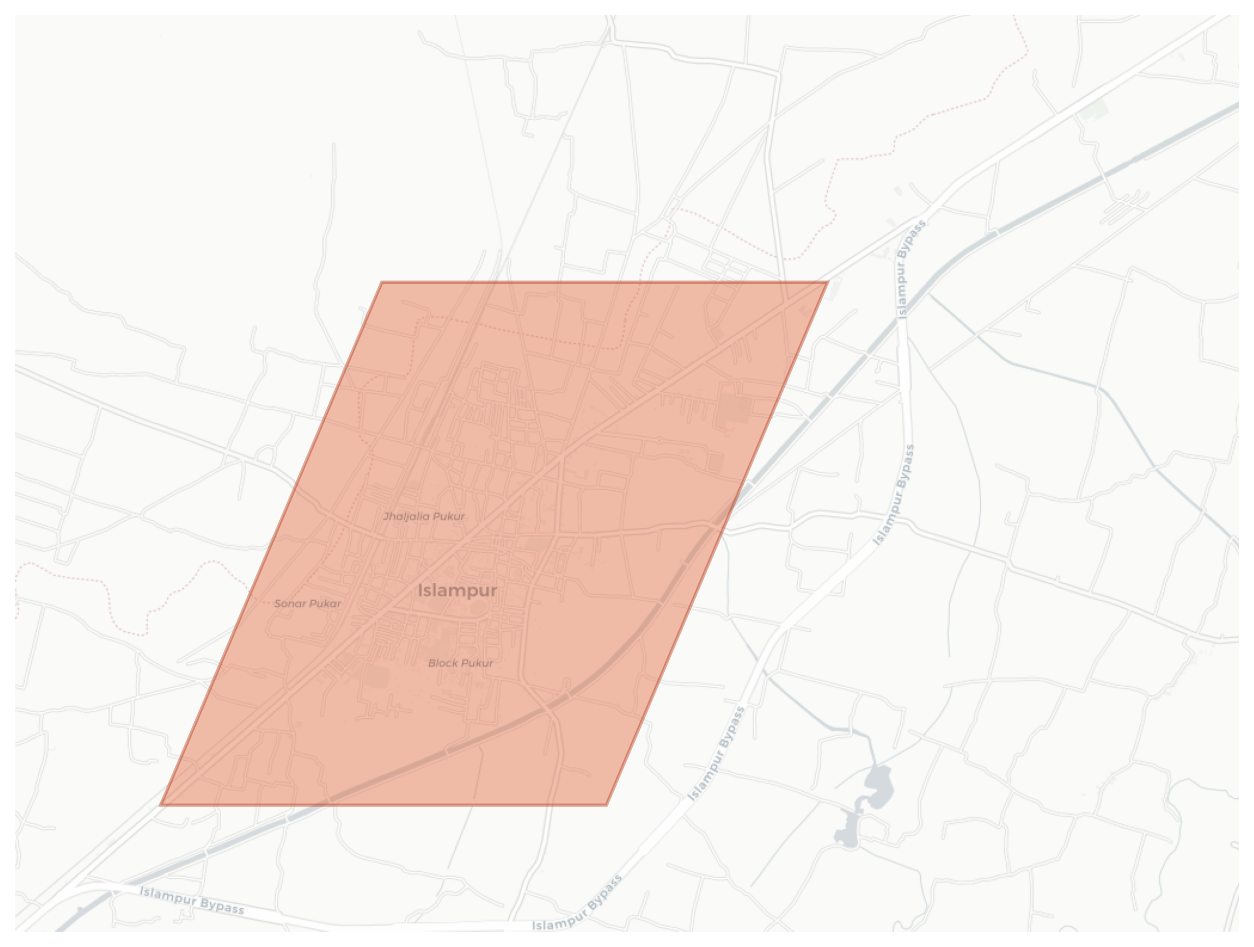 Islampur geographic map